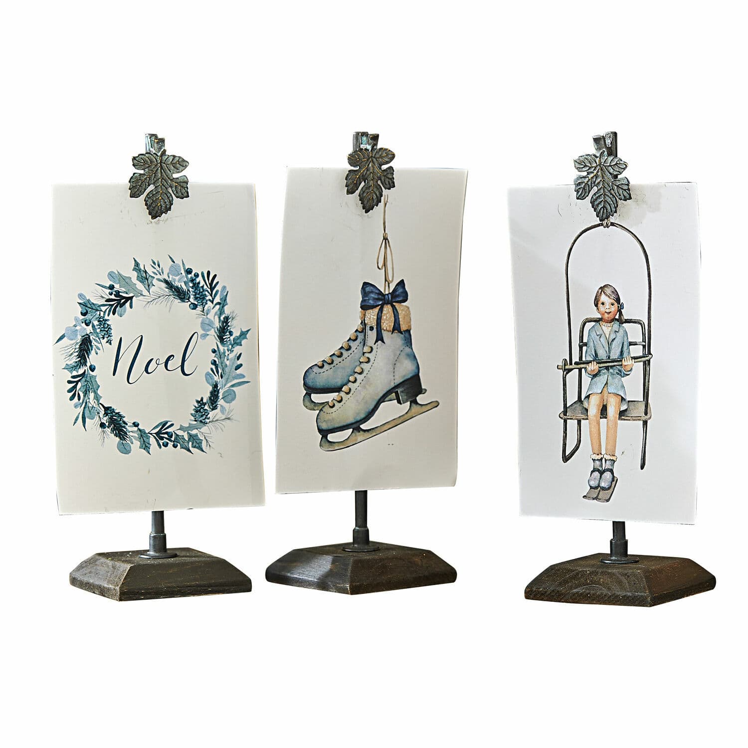 Set de 3 cuadros con soporte Herveline