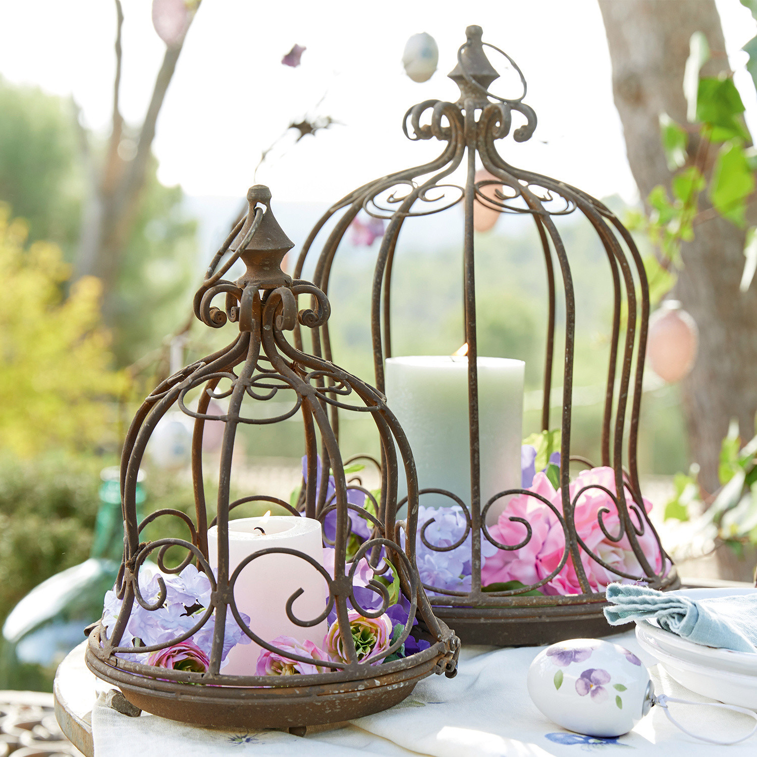 Set de 2 cestas colgantes Luisianne