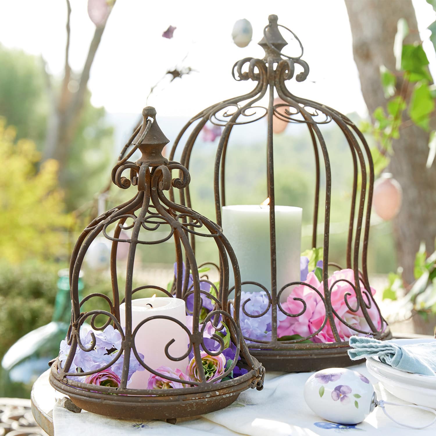 Set de 2 cestas colgantes Luisianne