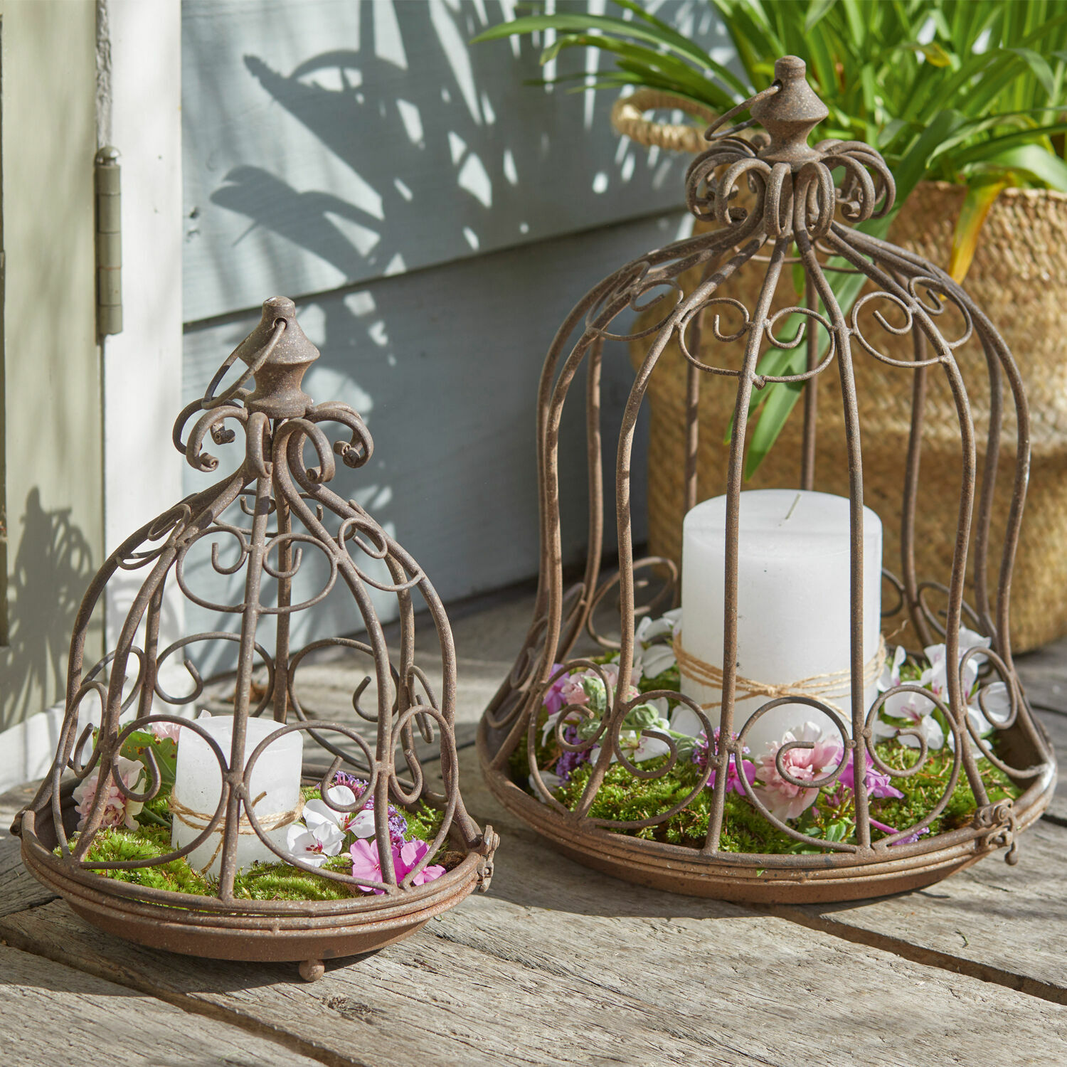 Set de 2 cestas colgantes Luisianne