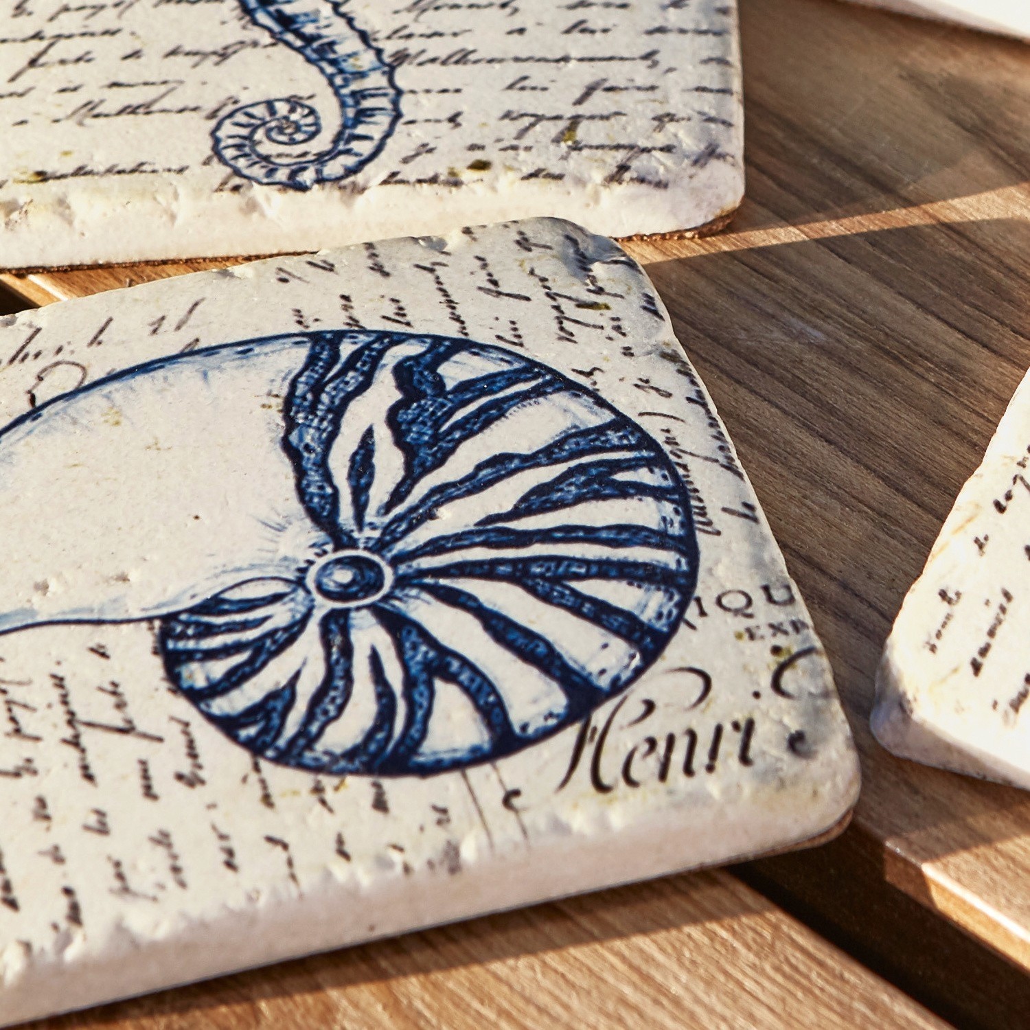 Set de 4 posavasos Faune Marine