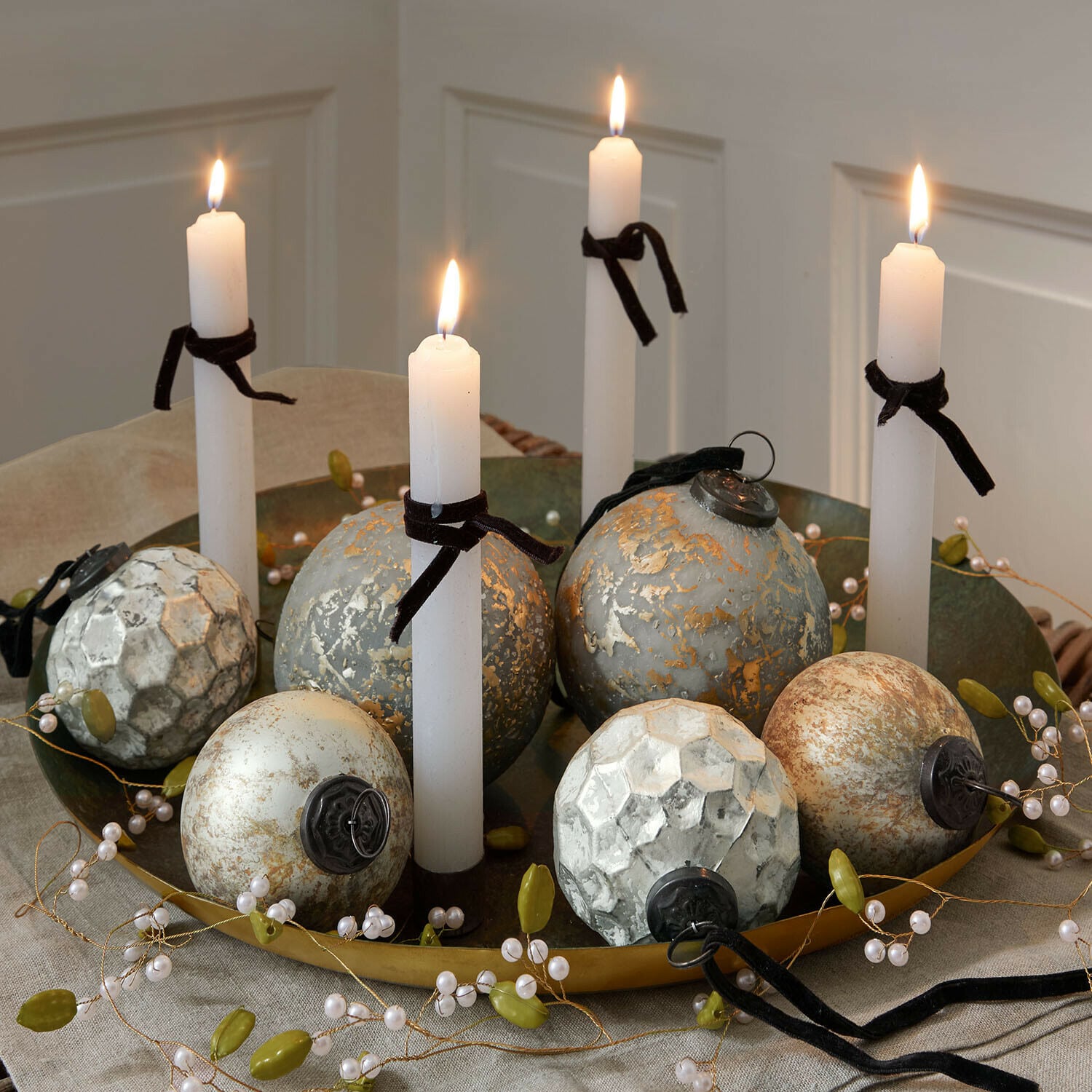 Set de 6 bolas de Navidad Bellezia