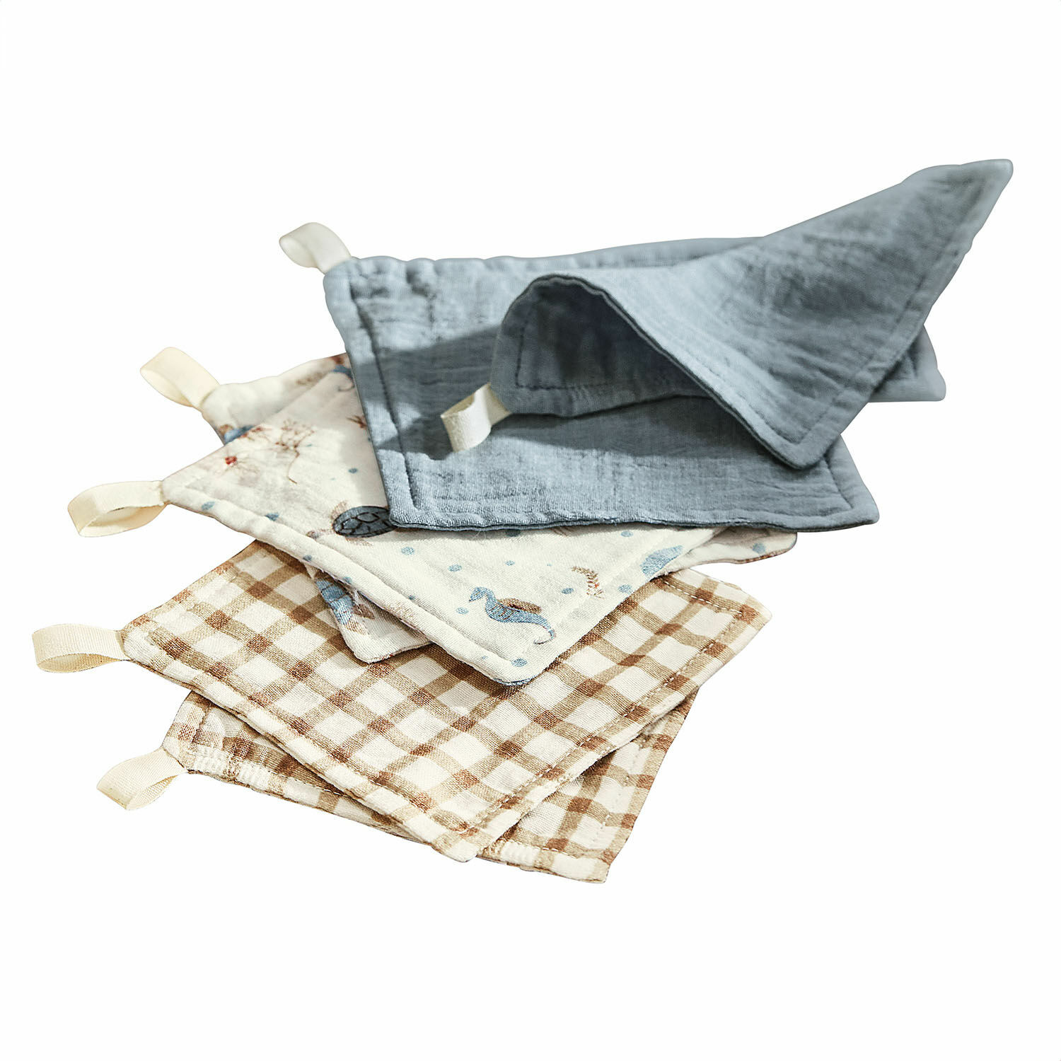 Juego de 6 franelas Tinkertop Juego de 4 paños de cocina de algodón con diferentes diseños y colores, accesorios prácticos para el hogar