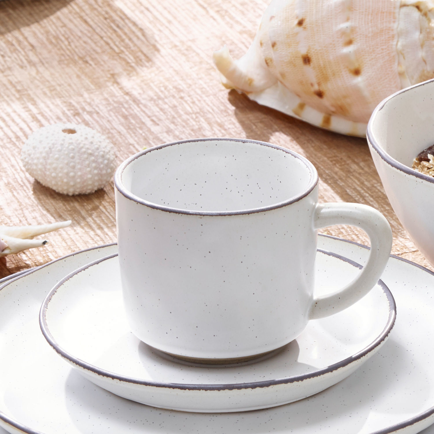 Set de 6 tazas y platillos Biarré