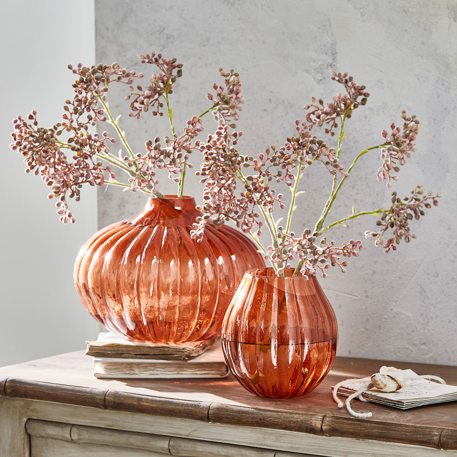 Set de 6 flores decorativas Verrettes