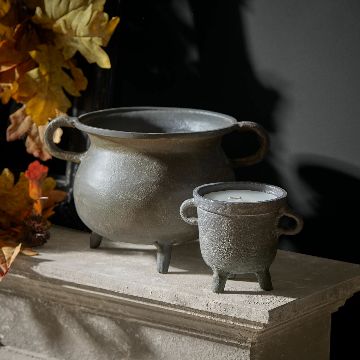 Set de 2 portavelas con velas Lavignoux