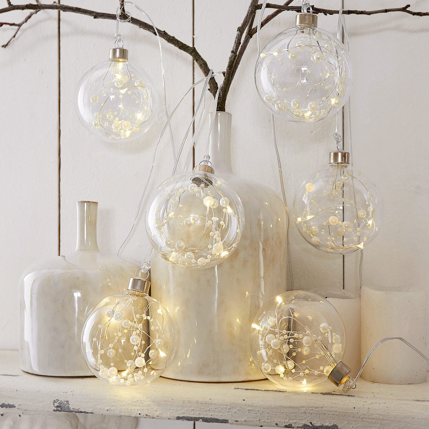 Set de 6 adornos navideños Gisella