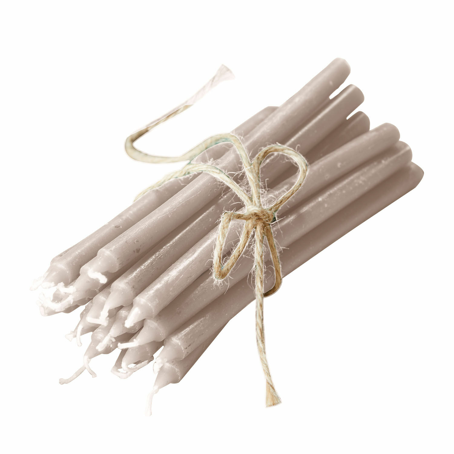 Set de 20 velas crema Lysarion de cera, elemento decorativo y funcional para el hogar