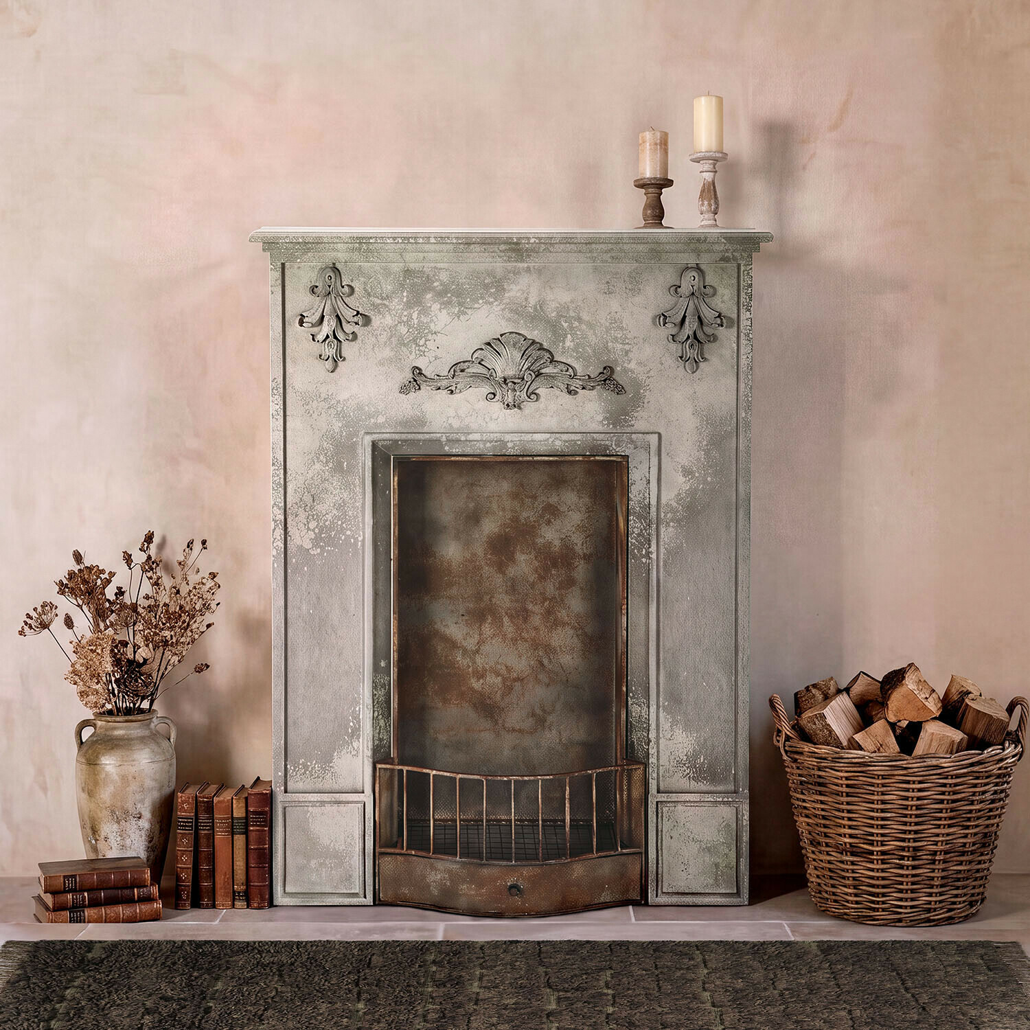 Consola de chimenea Garlève