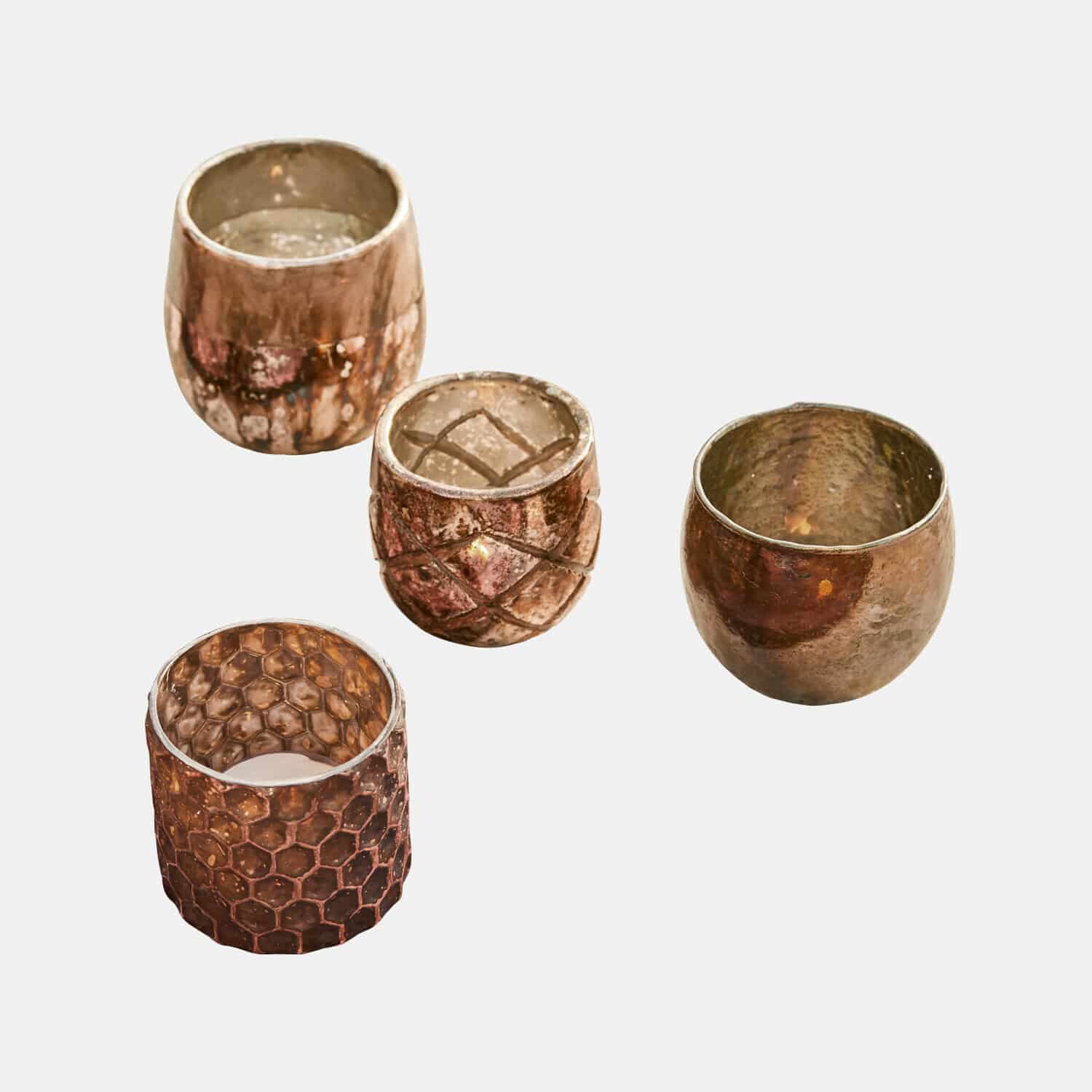 Set de 4 portavelas Marine