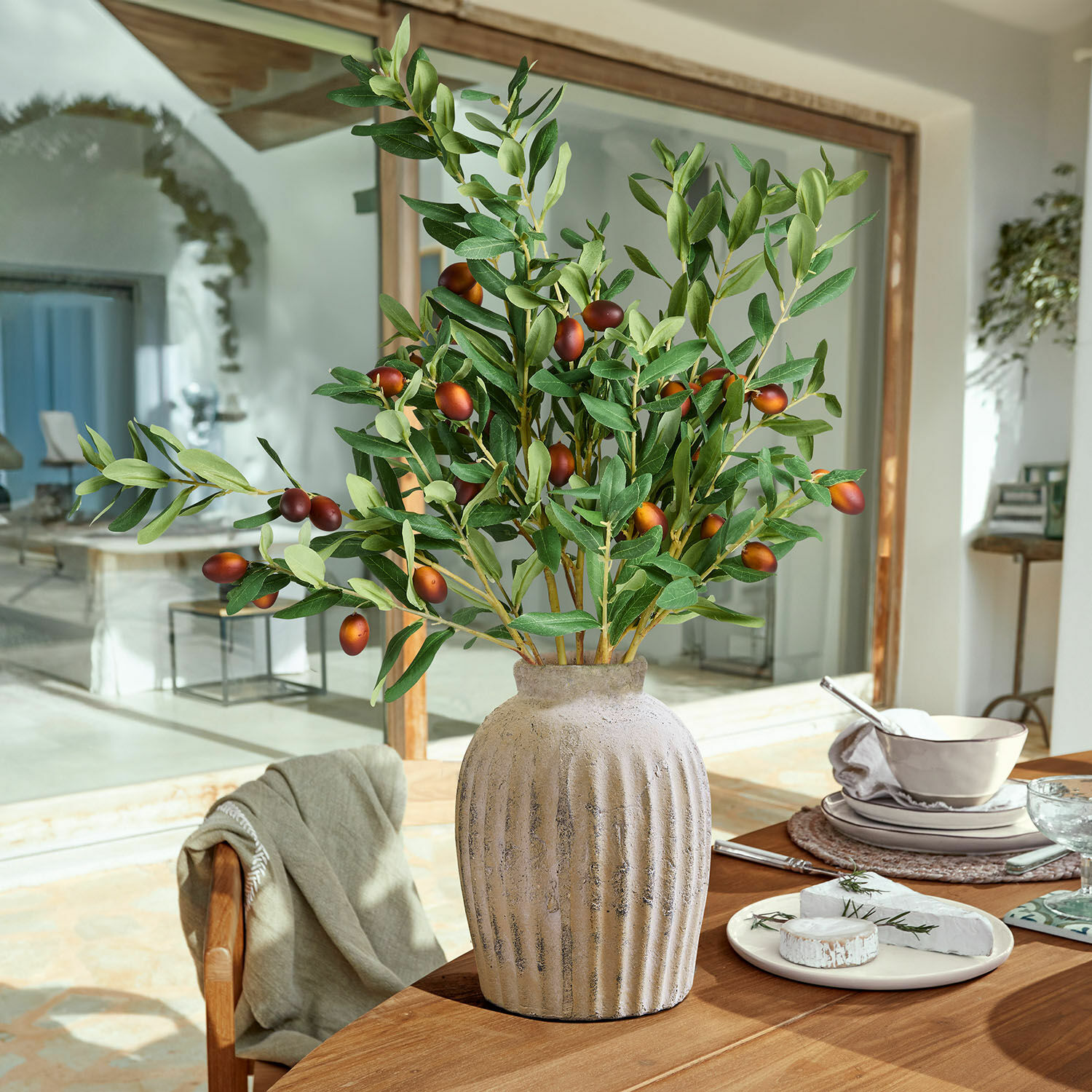 Set de 6 ramas de olivo decorativas Dambly