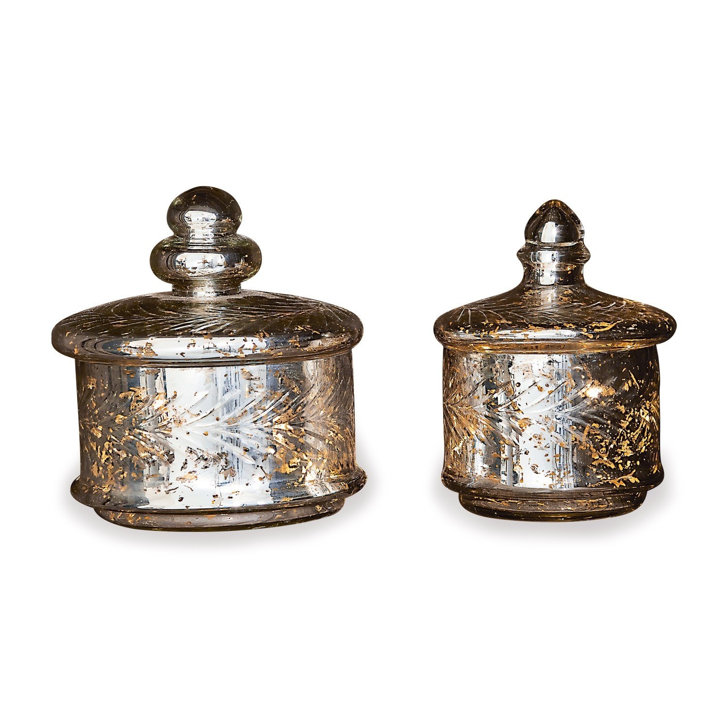 Set de 2 tarros de cristal Elexa