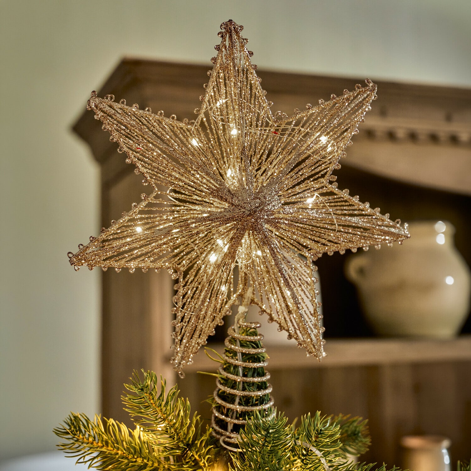 Punta LED para el árbol de Navidad Amarosas