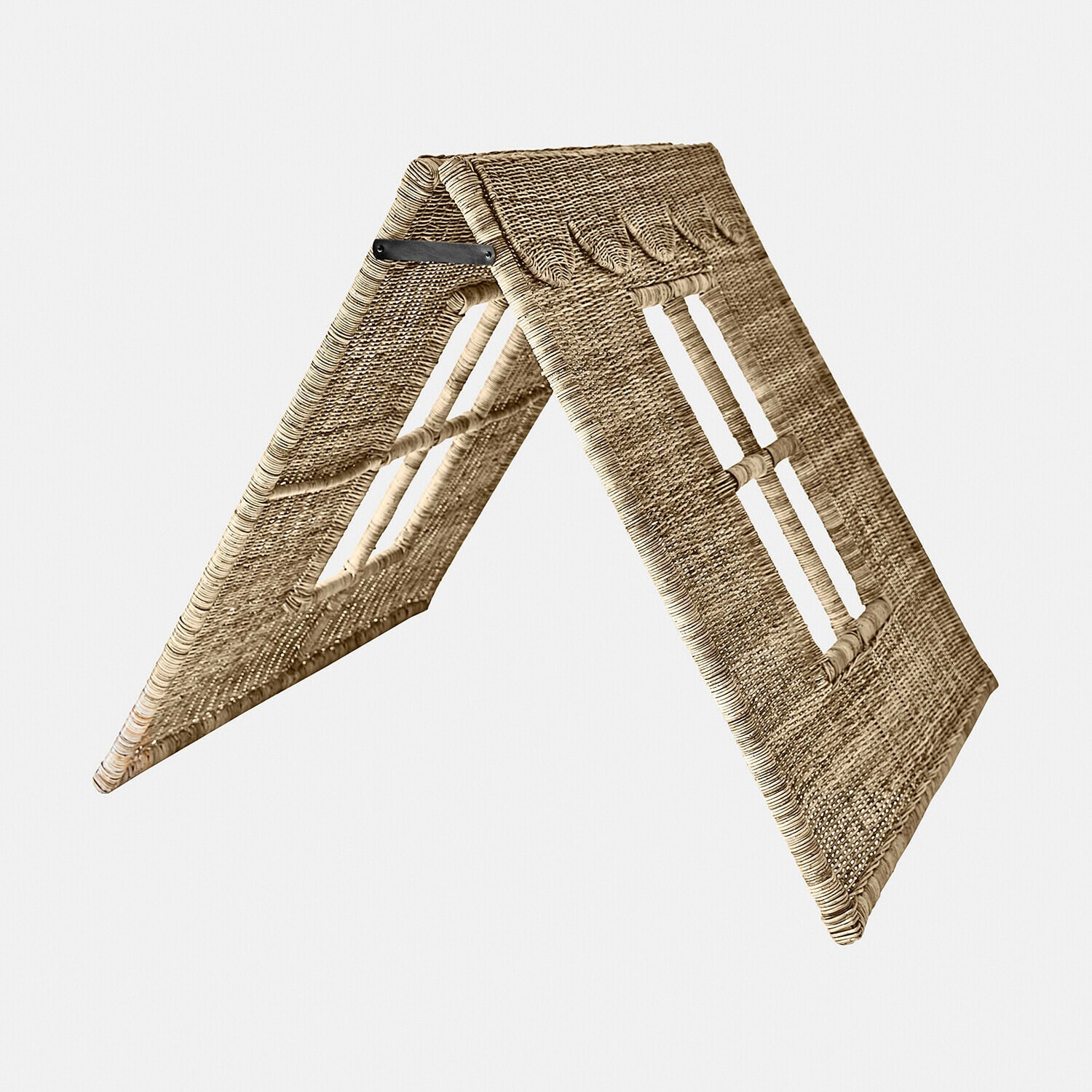 Tienda de juegos infantil Wibbelu Soporte plegable para libros de ratán natural, ligero y práctico para uso doméstico