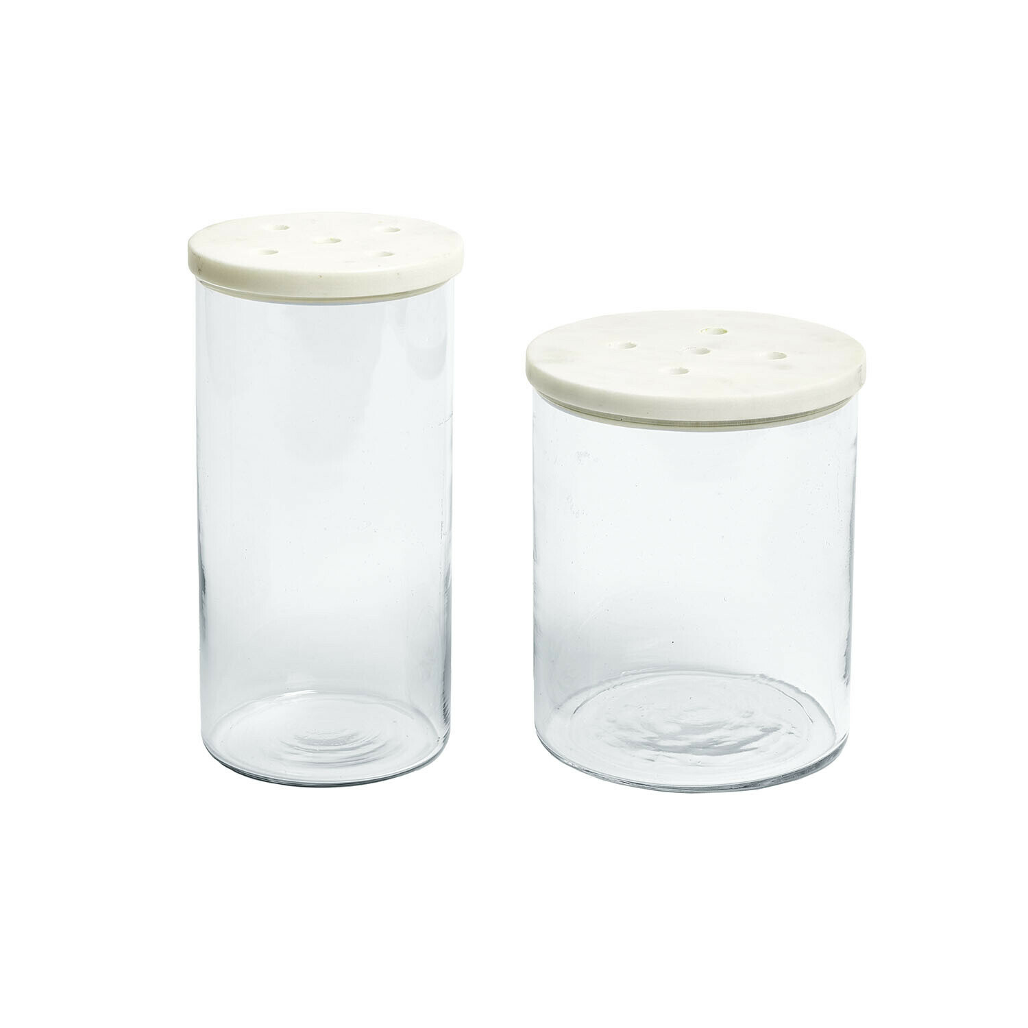 Set de 2 tarros de cristal Rosanella