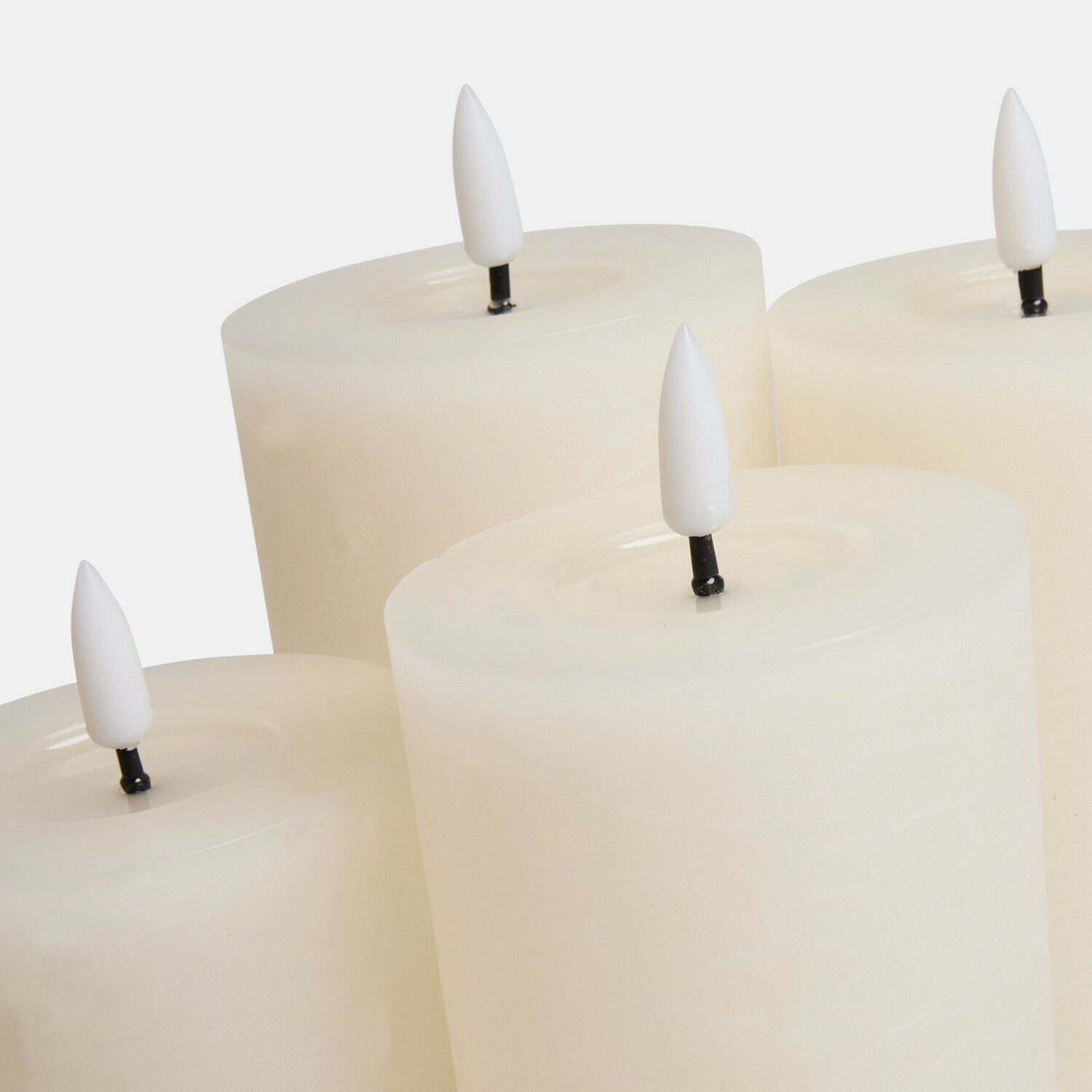 Set de 4 velas LED tipo pilar Ljusvik