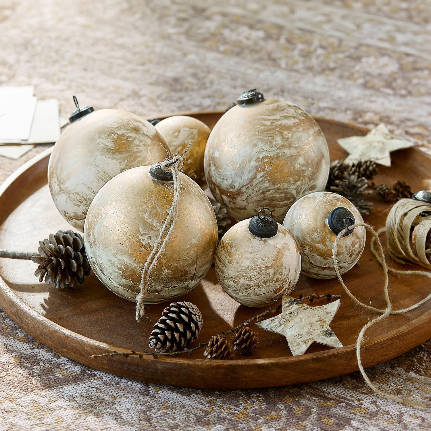 Set de 6 bolas de Navidad Nymeria