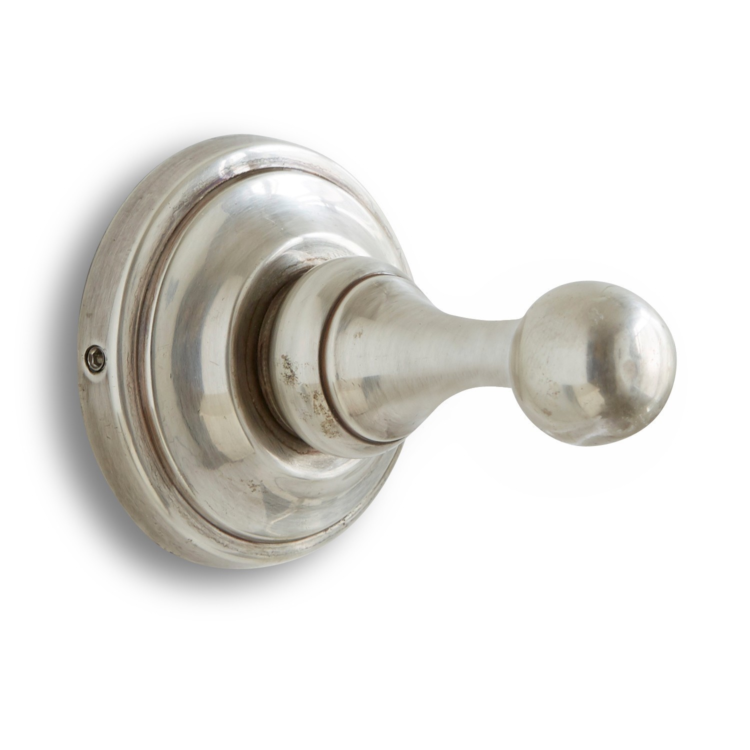 Colgador de pared Welson Gancho de pared metálico plateado para colgar ropa y accesorios