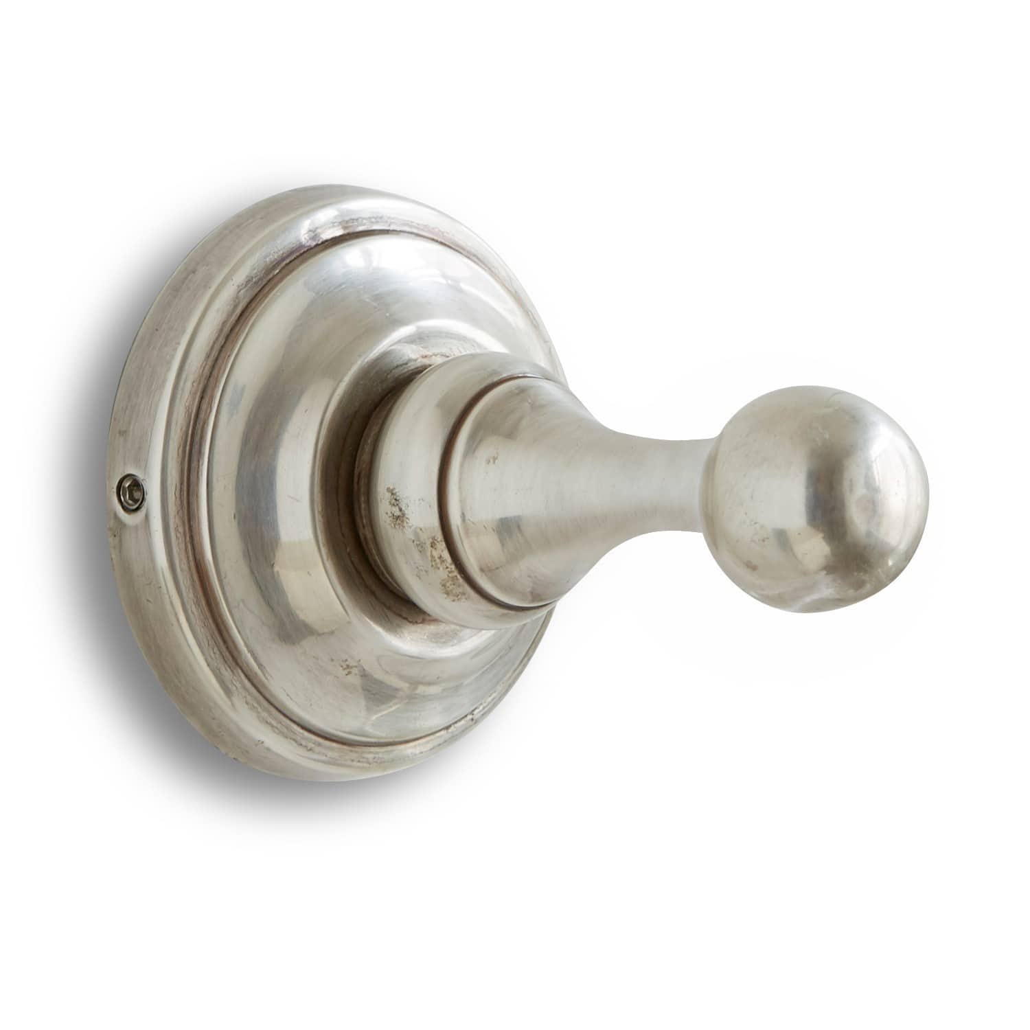 Colgador de pared Welson Gancho de pared metálico plateado para colgar ropa y accesorios