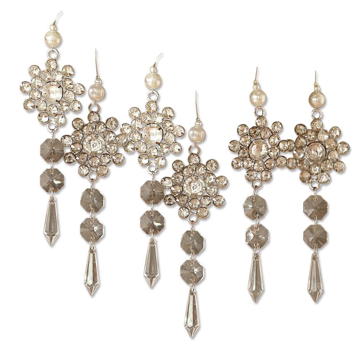 Set de 6 colgantes decorativos Fleurette