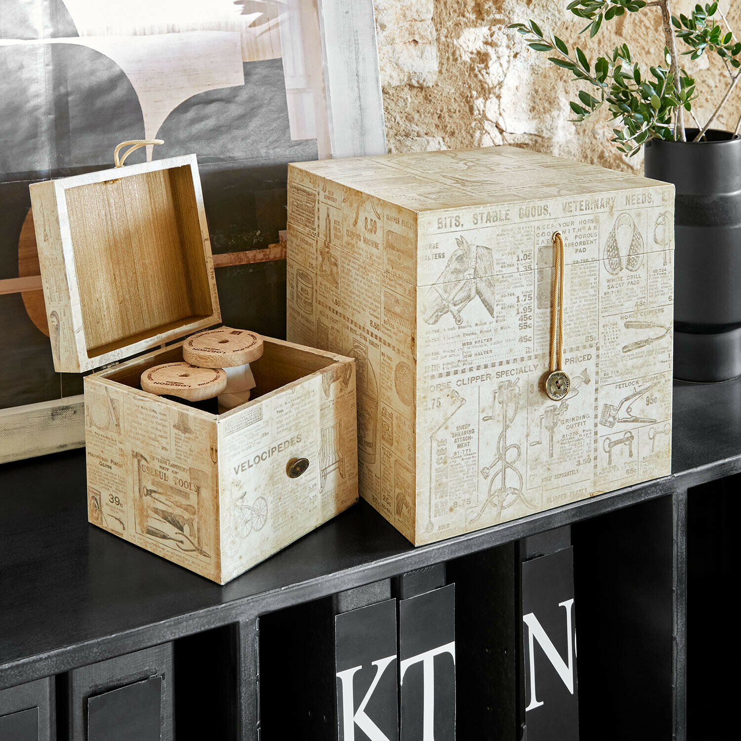 Set de 2 cajas Elridge