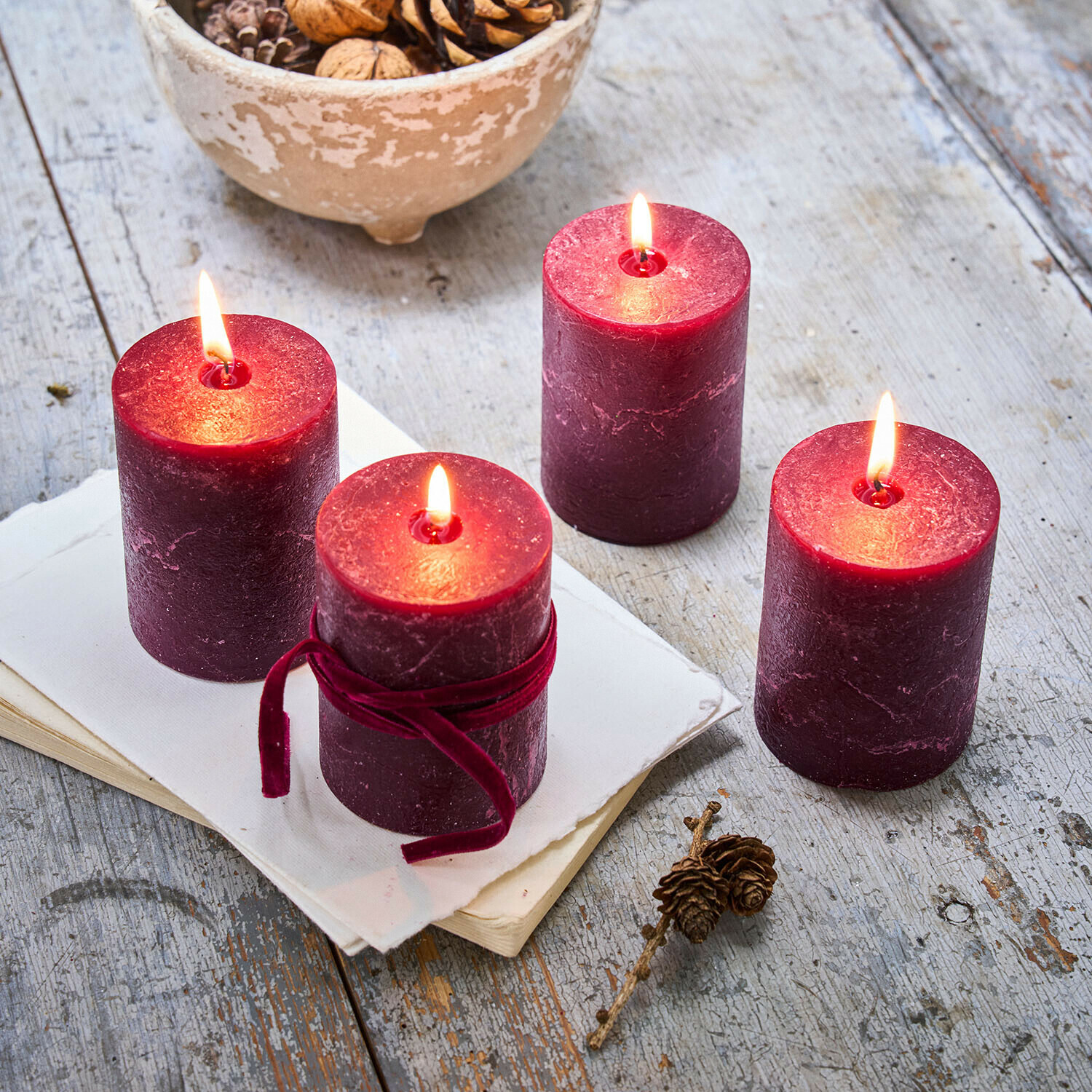 Set de 4 velas Virrans