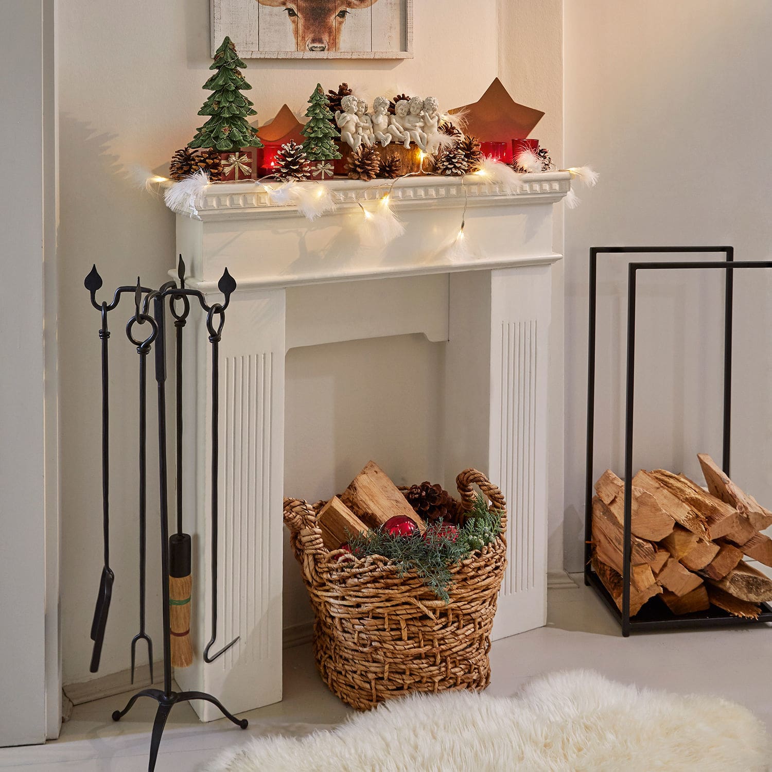 Consola para chimenea Leesburg