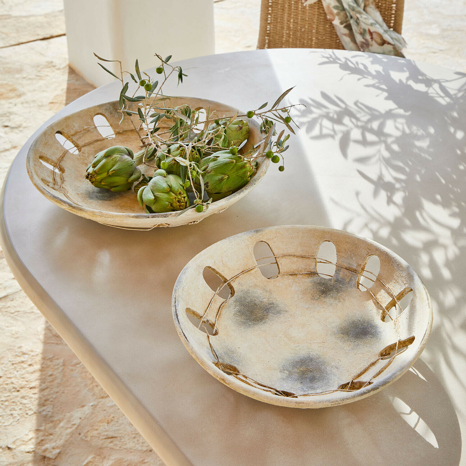Set de 2 cuencos decorativos Delunas