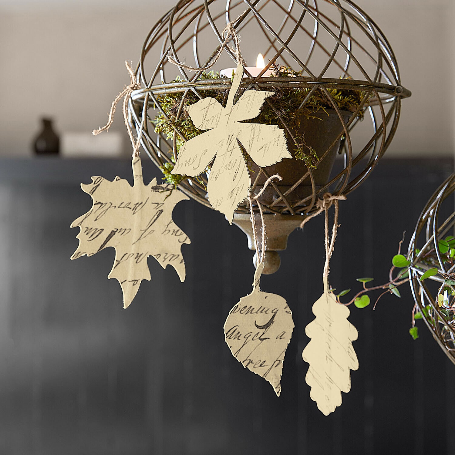 Set de 4 colgantes Fleuriene