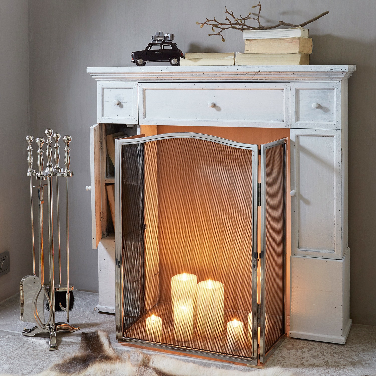 Consola para chimenea Konterra