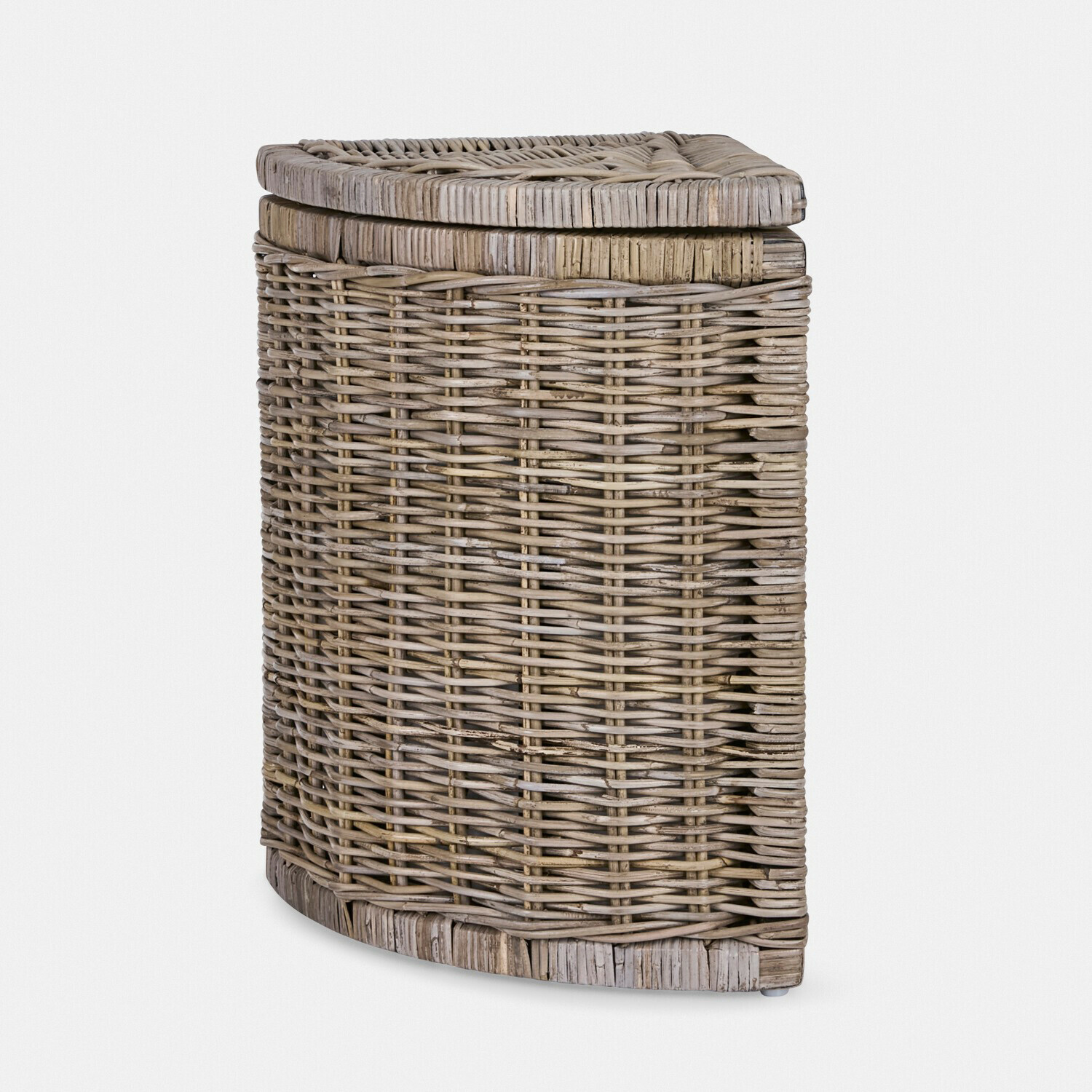 Cesta Arnsøya Cesta semicircular de ratán natural para almacenamiento, práctica y decorativa