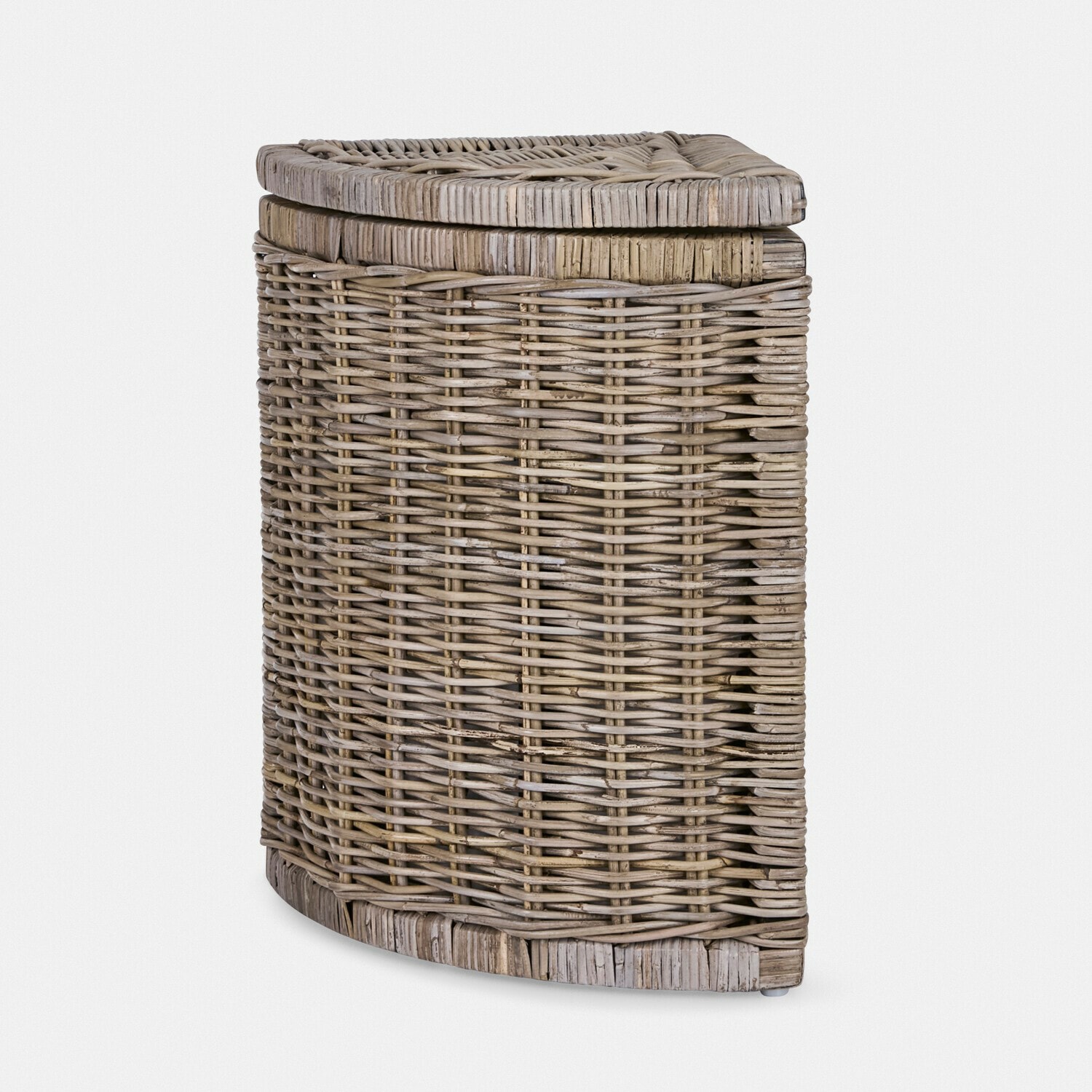 Cesta Arnsøya Cesta semicircular de ratán natural para almacenamiento, práctica y decorativa