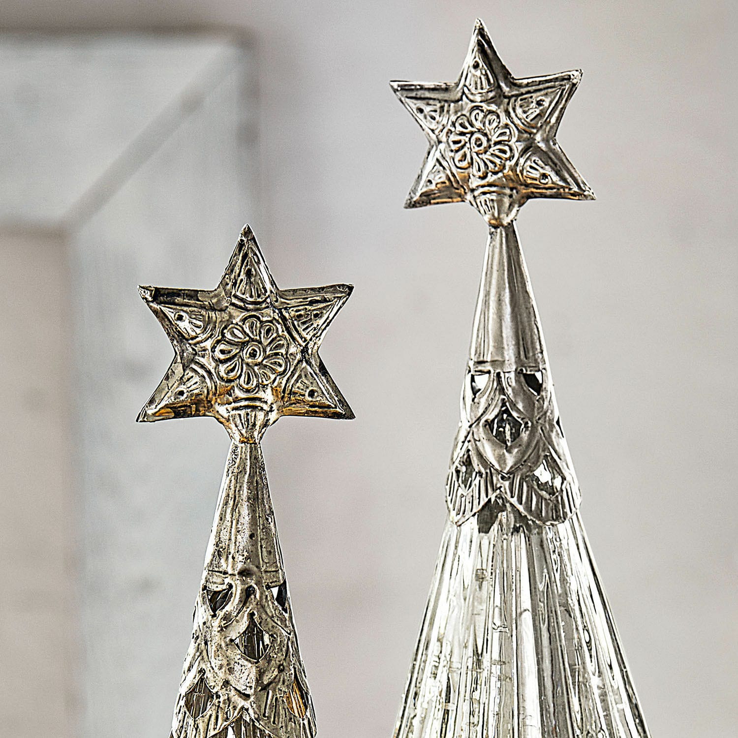Set de 2 árboles de Navidad decorativos Lillemor