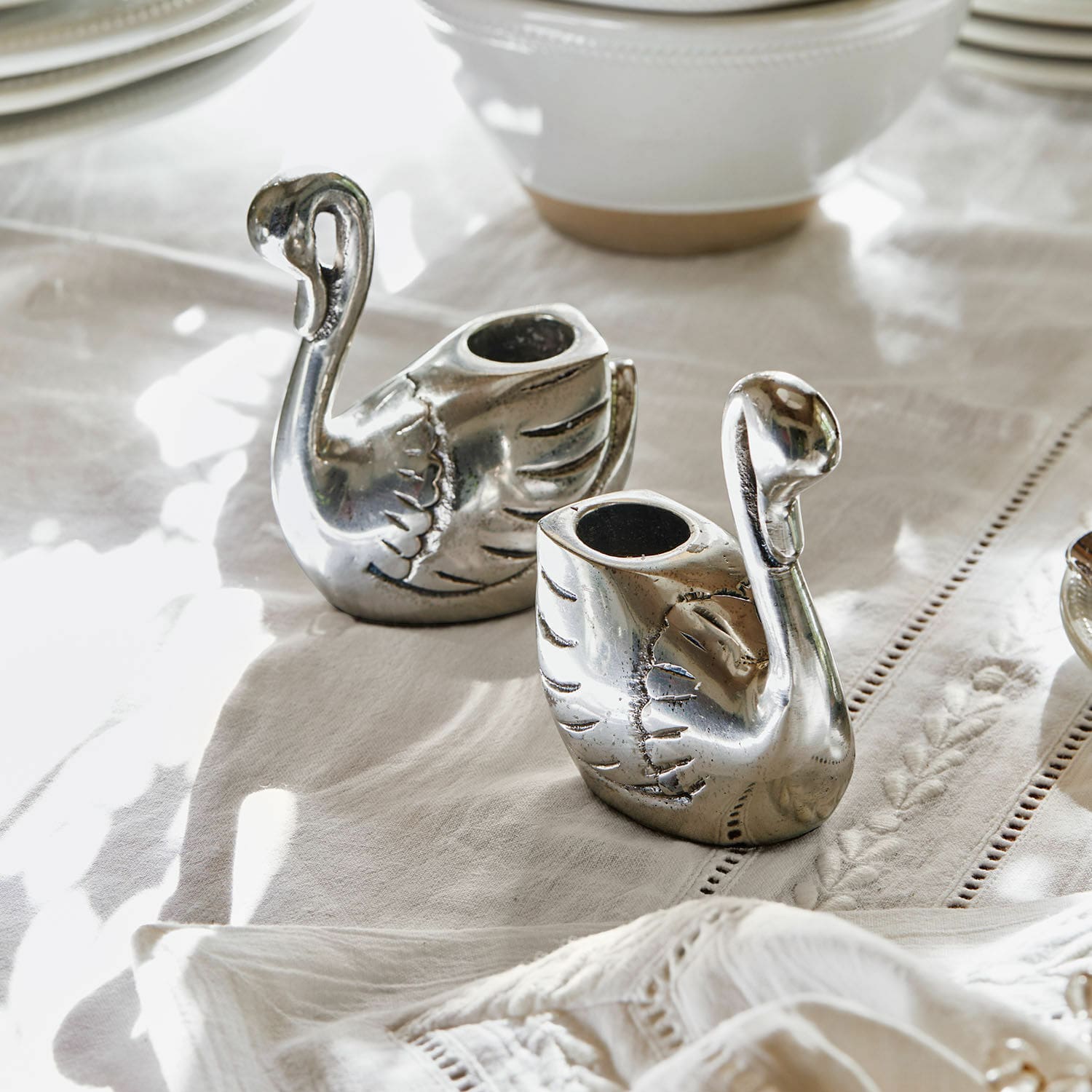 Set de 2 candeleros Zaymara