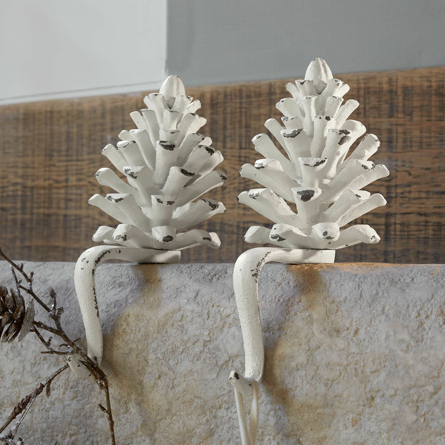 Set de 2 piñas de hierro Firenza