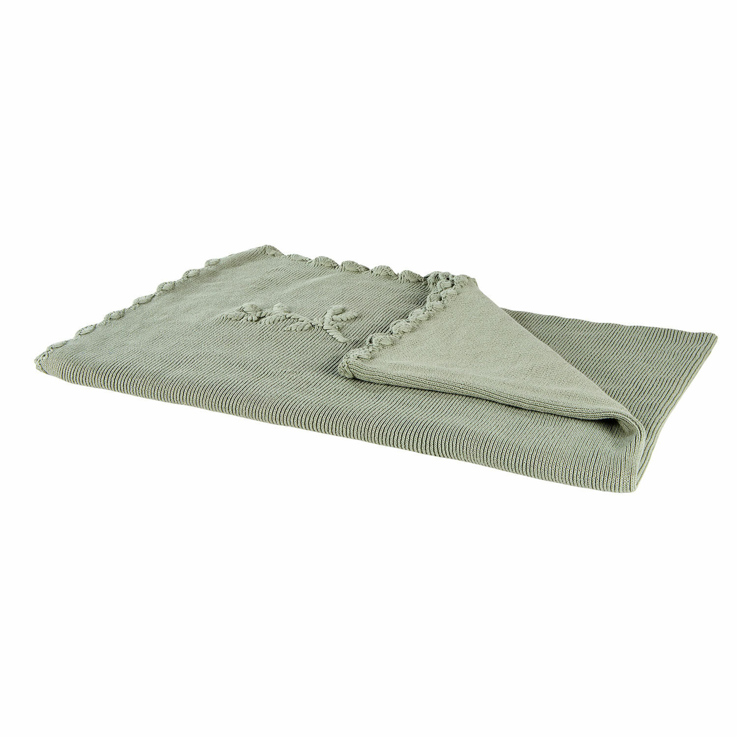 Plaid Aisven Manta verde de algodón suave con diseño decorativo y flecos, perfecta para decoración y confort