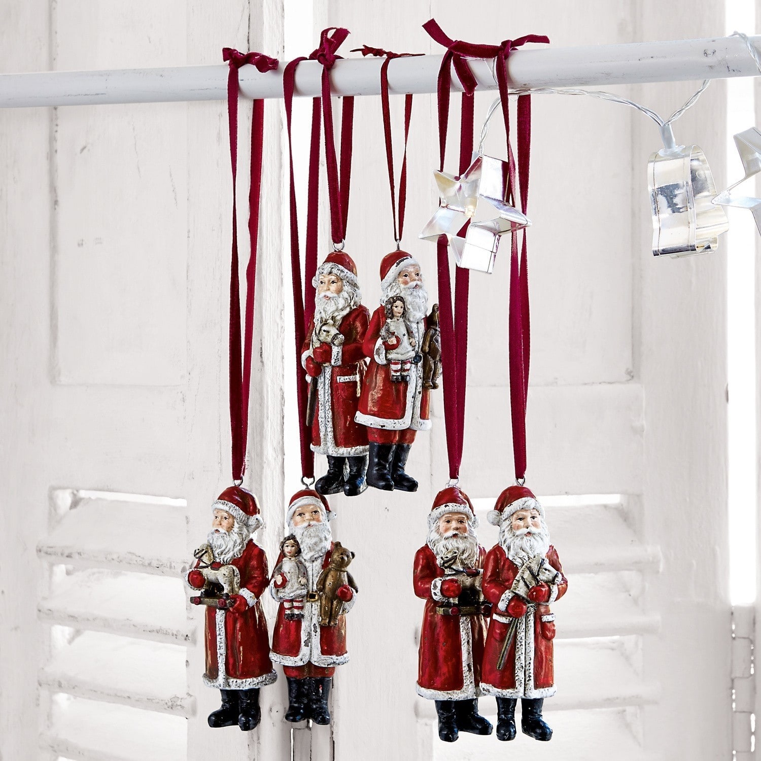 Set de 6 Papás Noel Corvin