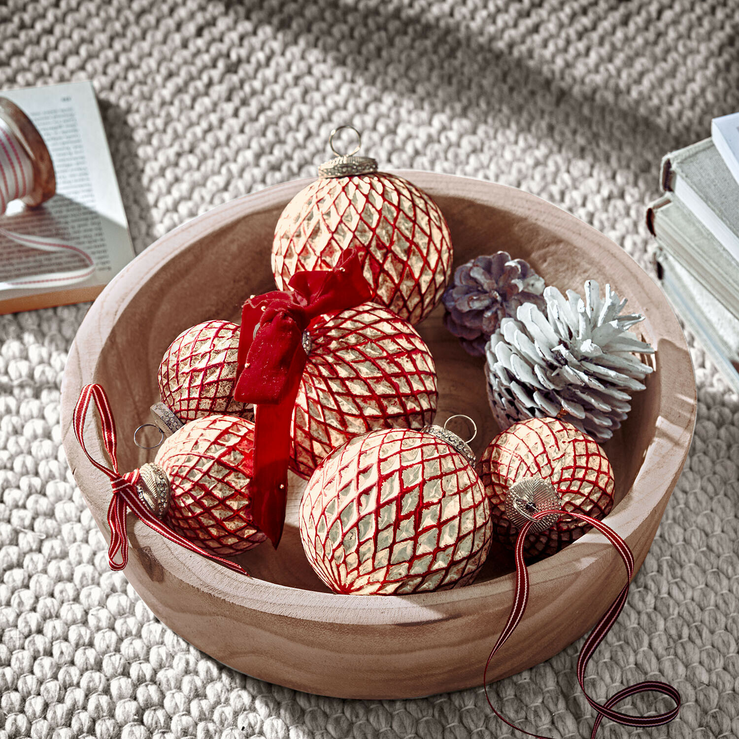 Set de 6 bolas de Navidad Aleviah