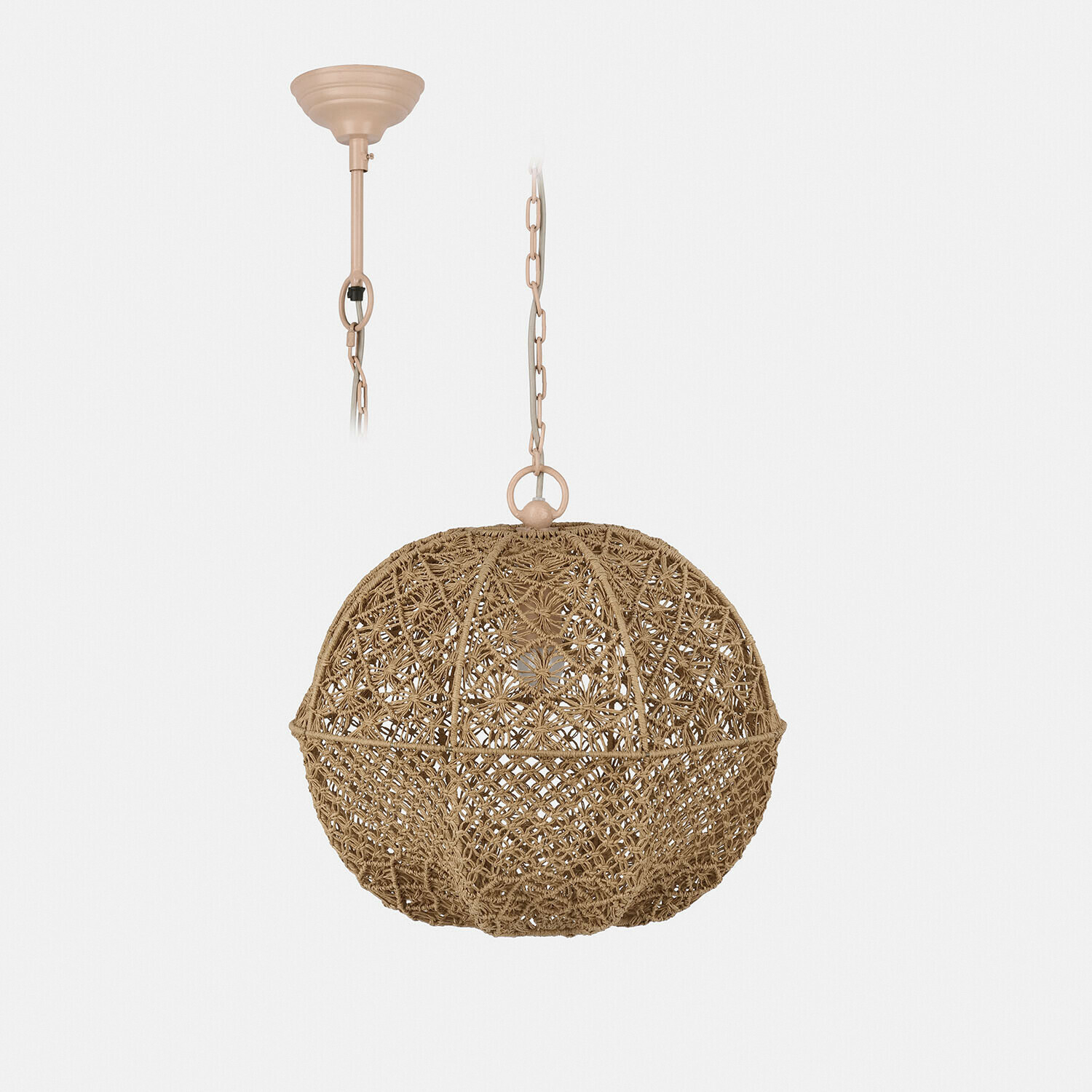 Lámpara colgante Calivonne |  marrón |  Alto/Ø aprox. 45/47 cm