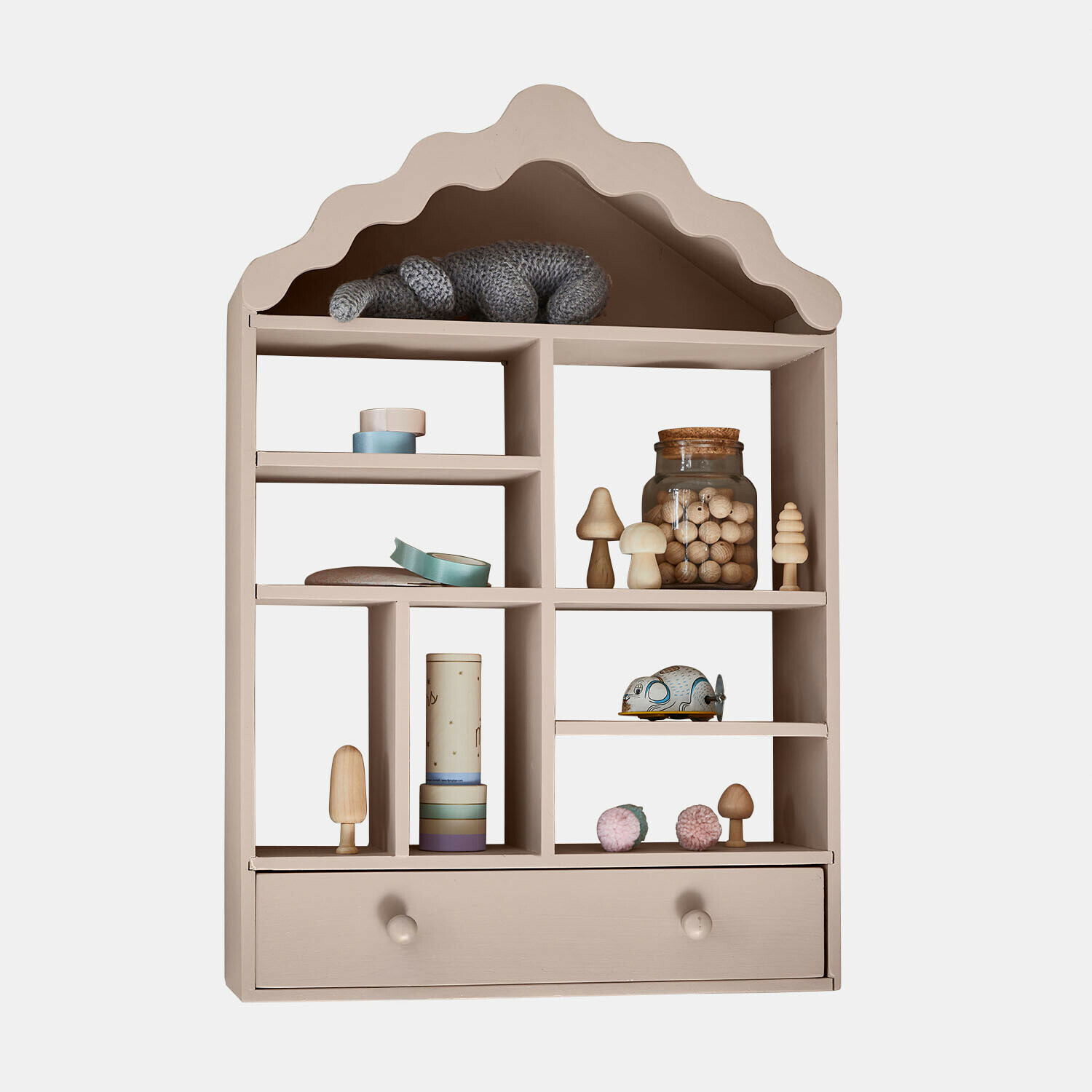 Estantería de pared infantil Minnora | rosa | Alto/Ancho/P aprox. 60/40/14 cm Estantería de pared infantil Minnora | rosa | Alto/Ancho/P aprox. 60/40/14 cm