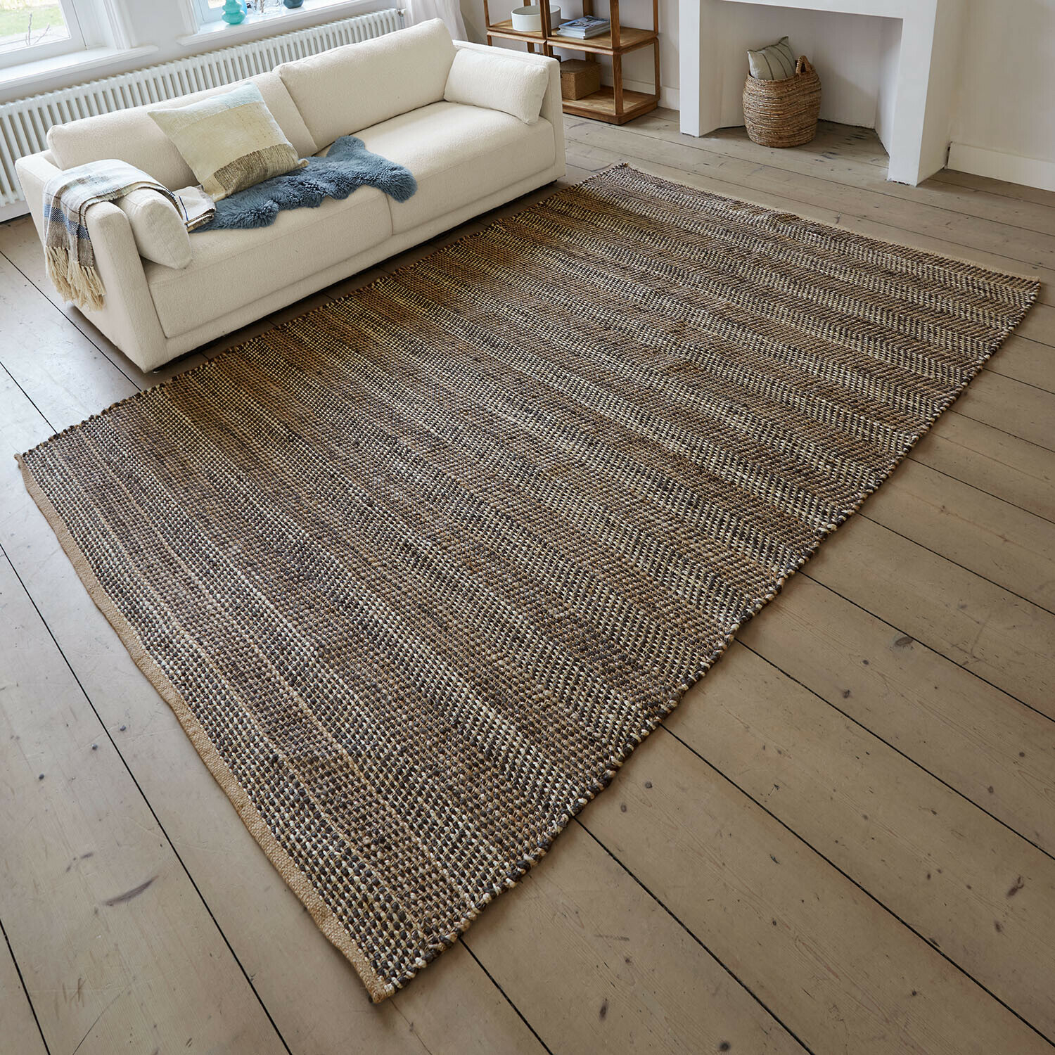 Alfombra Myråsen |  marrón |  Alto/Ancho aprox. 140/200 cm