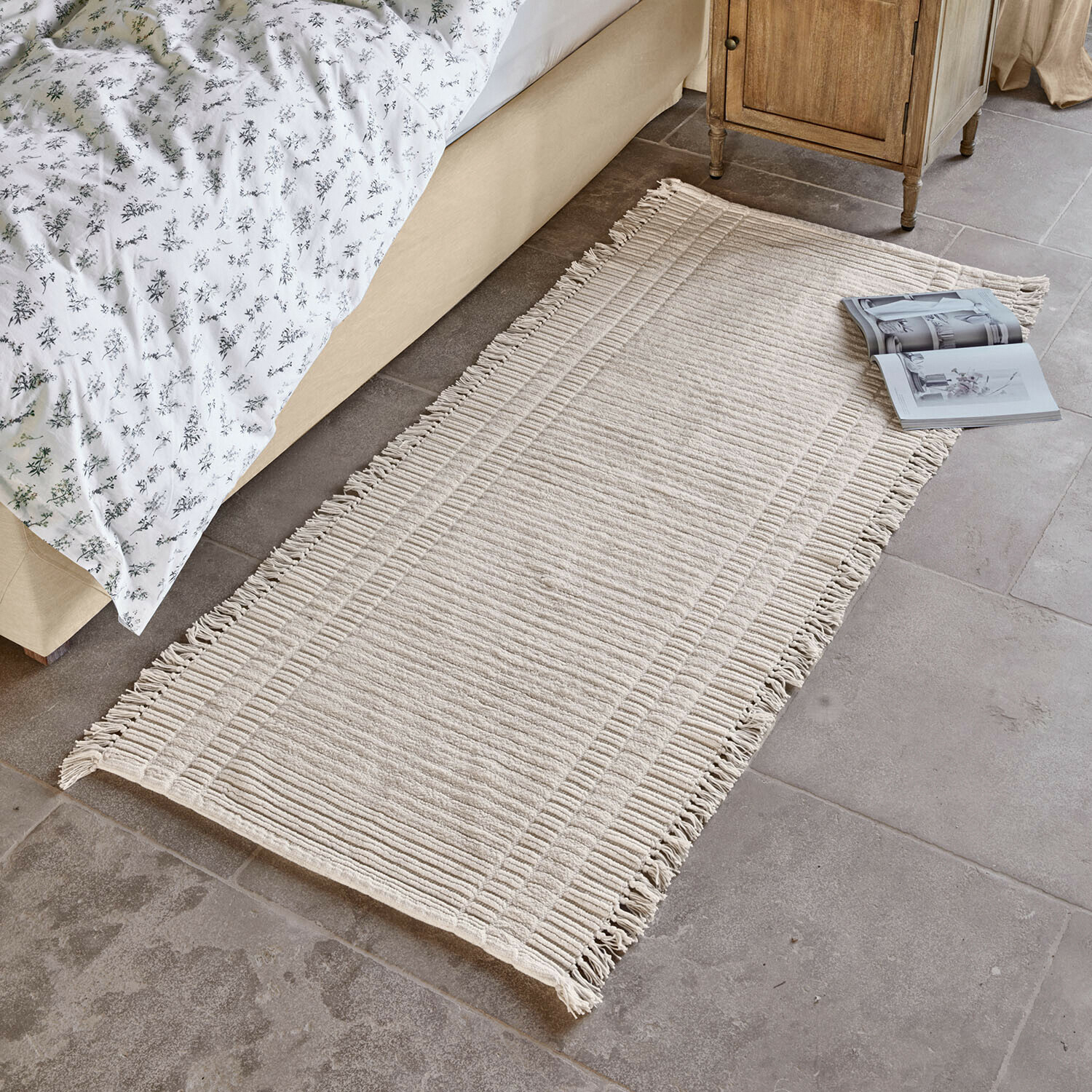 Alfombra Clairenne |  crema |  Alto/Ancho aprox. 70/180 cm