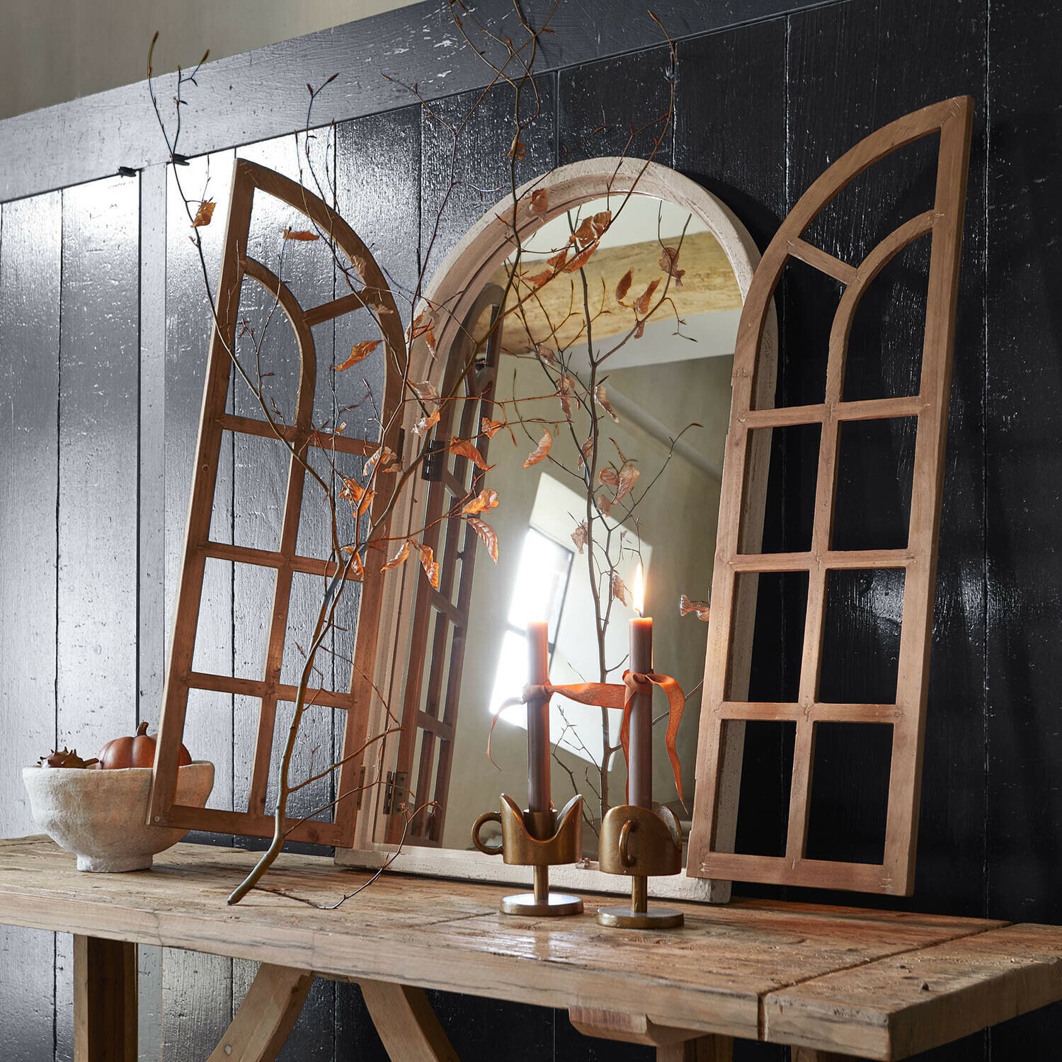 Ventana decorativa con espejo Montévine