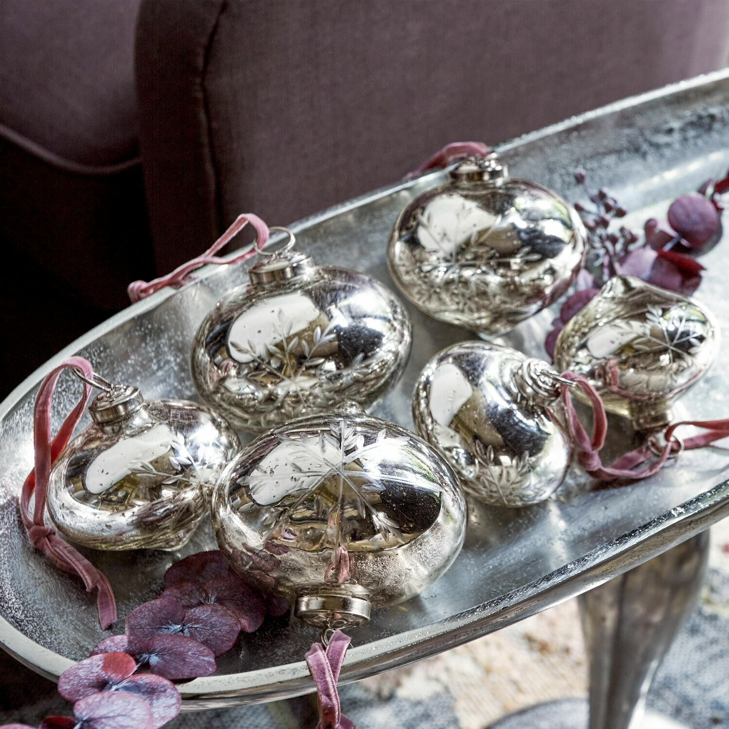 Set de 6 bolas de Navidad Isaulie