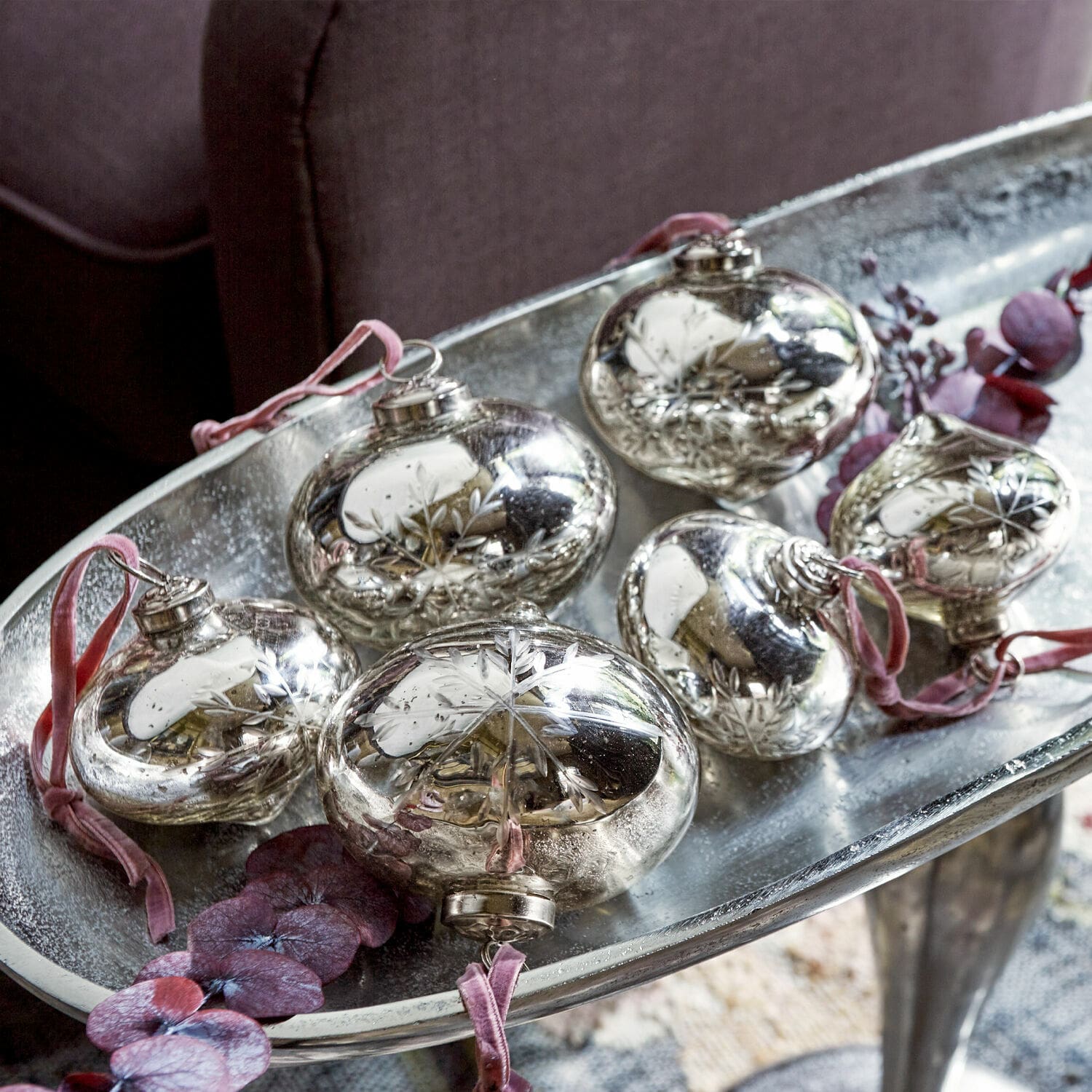Set de 6 bolas de Navidad Isaulie