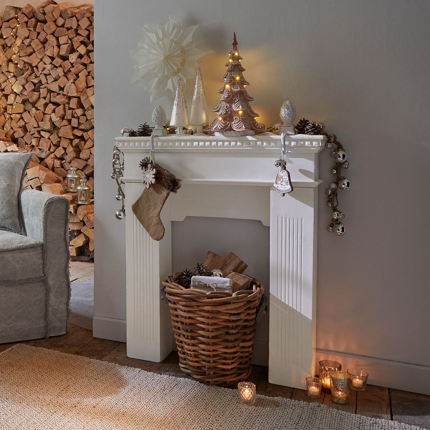 Consola para chimenea Leesburg