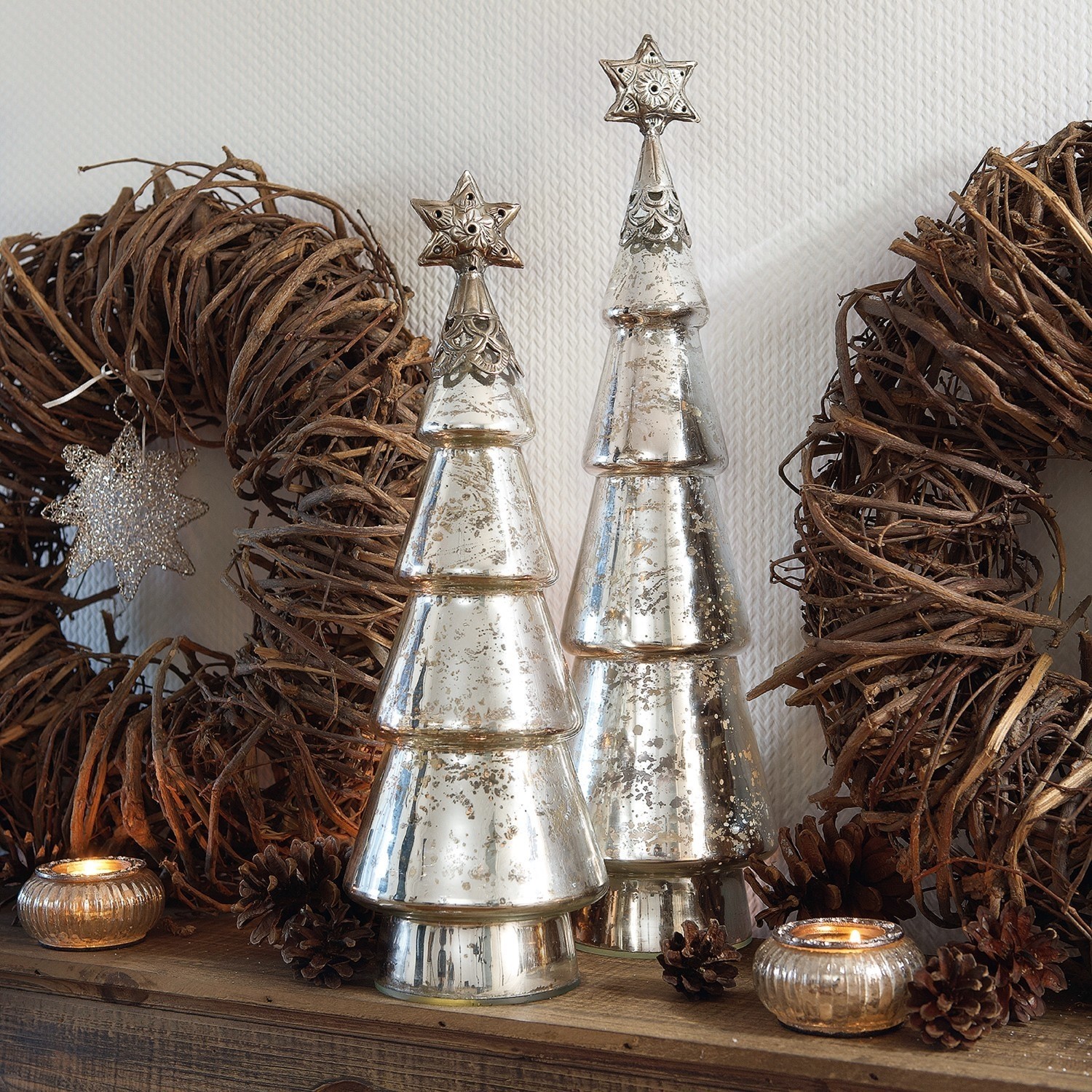Set de 2 árboles decorativos Thibaut
