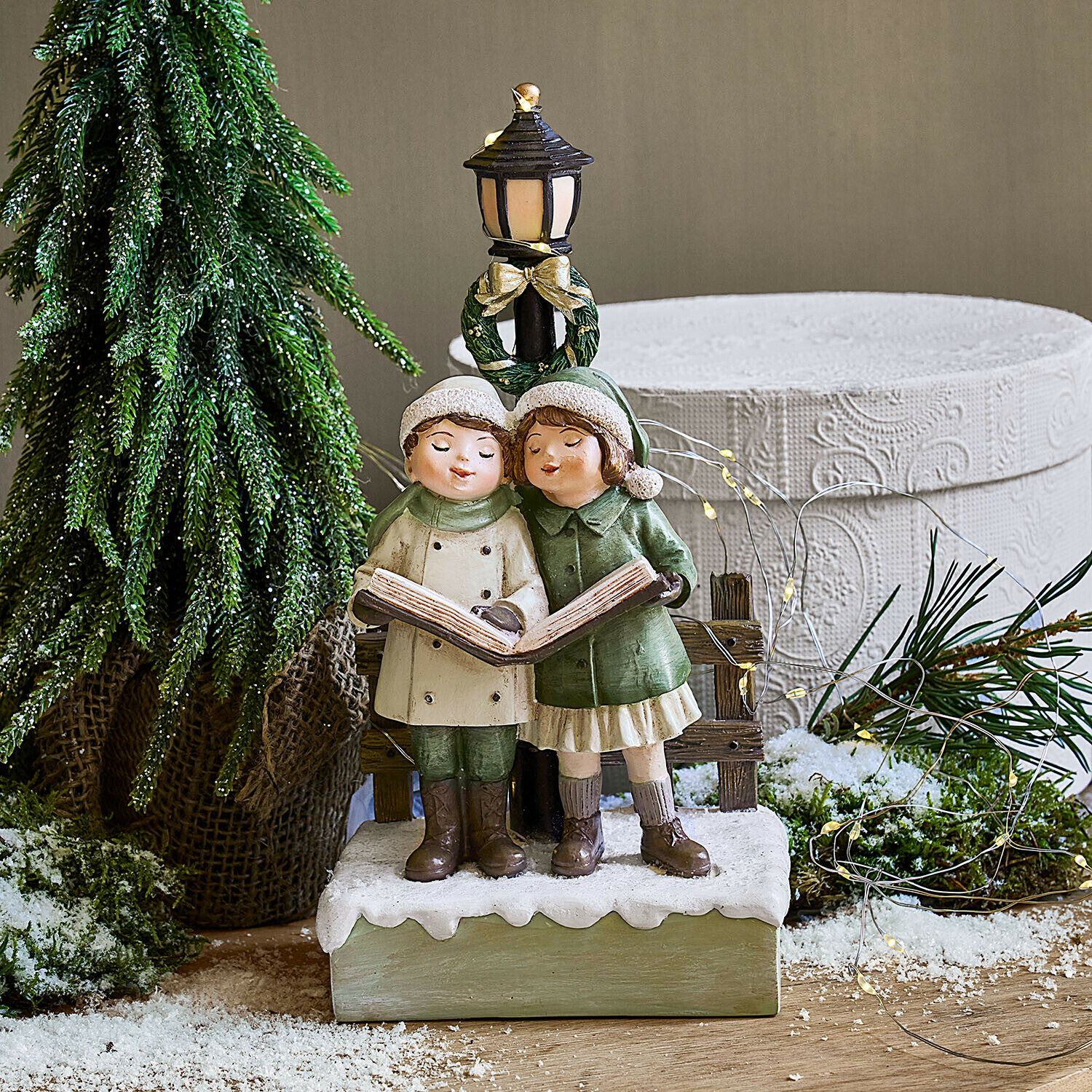 Figura decorativa con farol LED Jerries Figura decorativa con farol LED Jerries