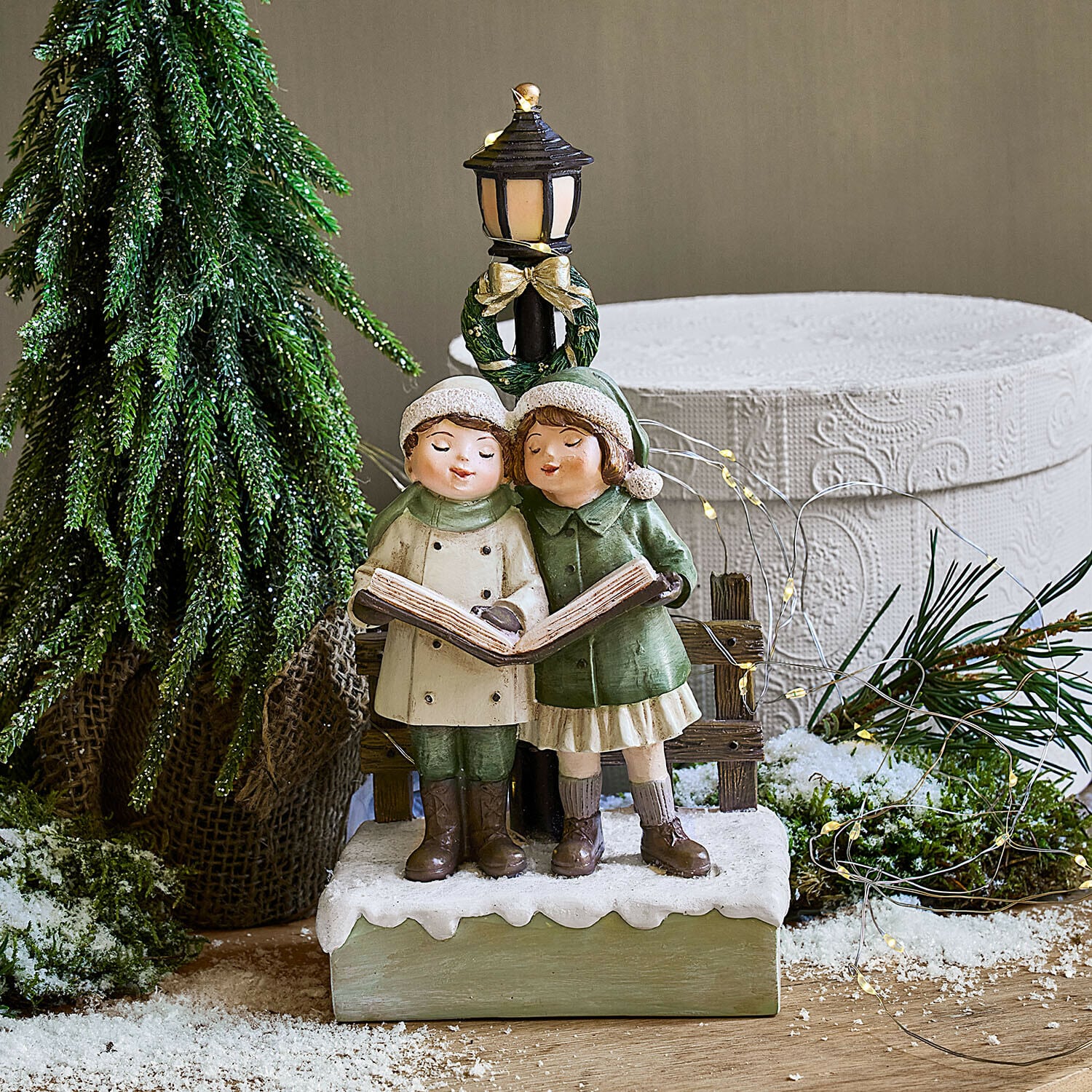 Figura decorativa con farol LED Jerries Figura decorativa con farol LED Jerries