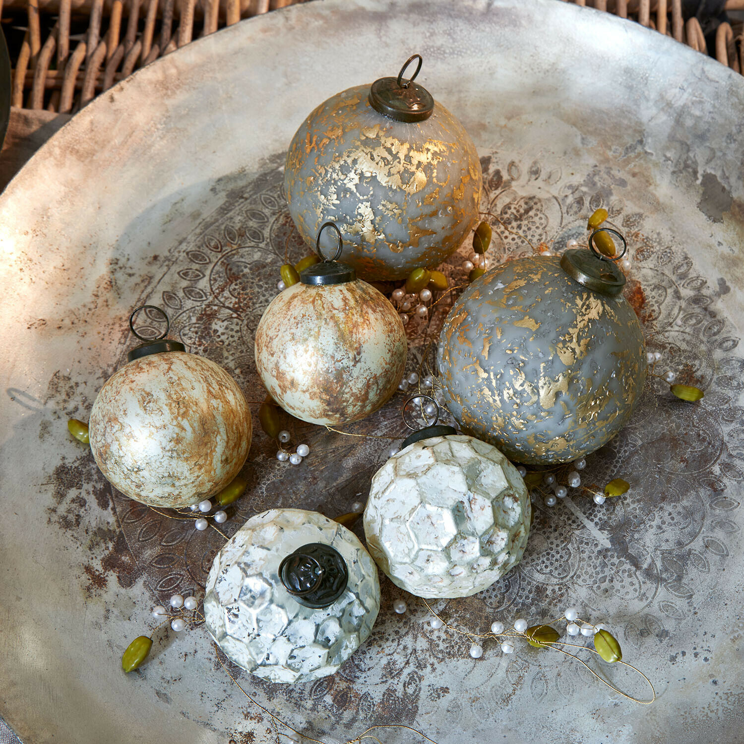Set de 6 bolas de Navidad Bellezia